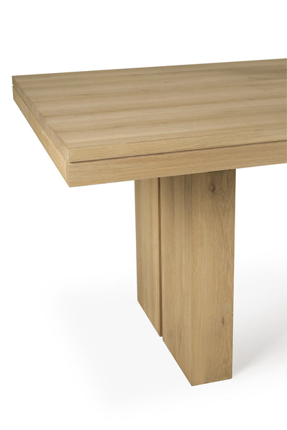 Double Extendable Dining Table, Oak