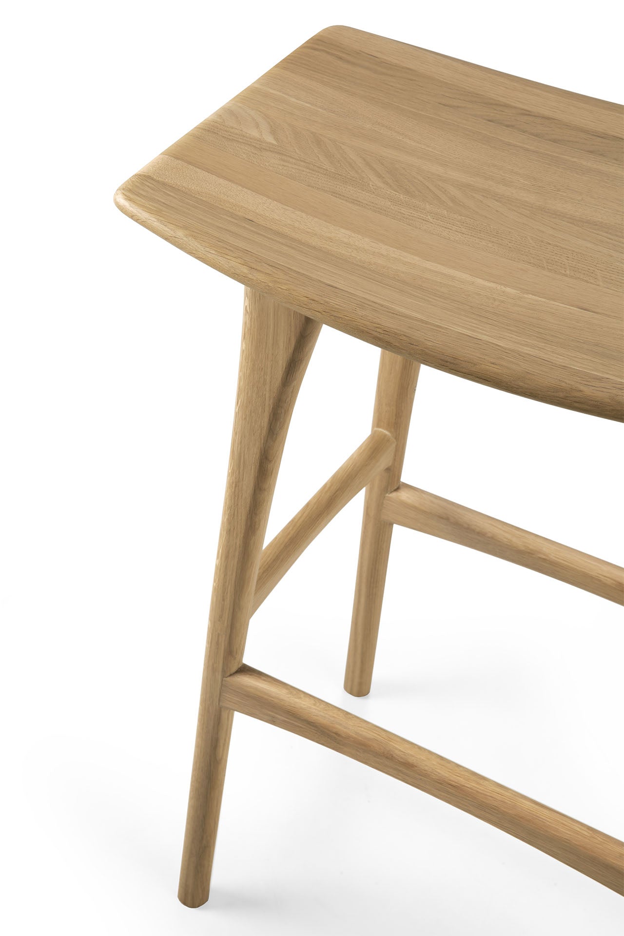 Osso Bar Stool, Varnished Oak