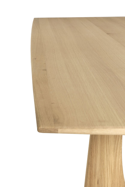 Geometric Oak Dining Table, 87&quot;