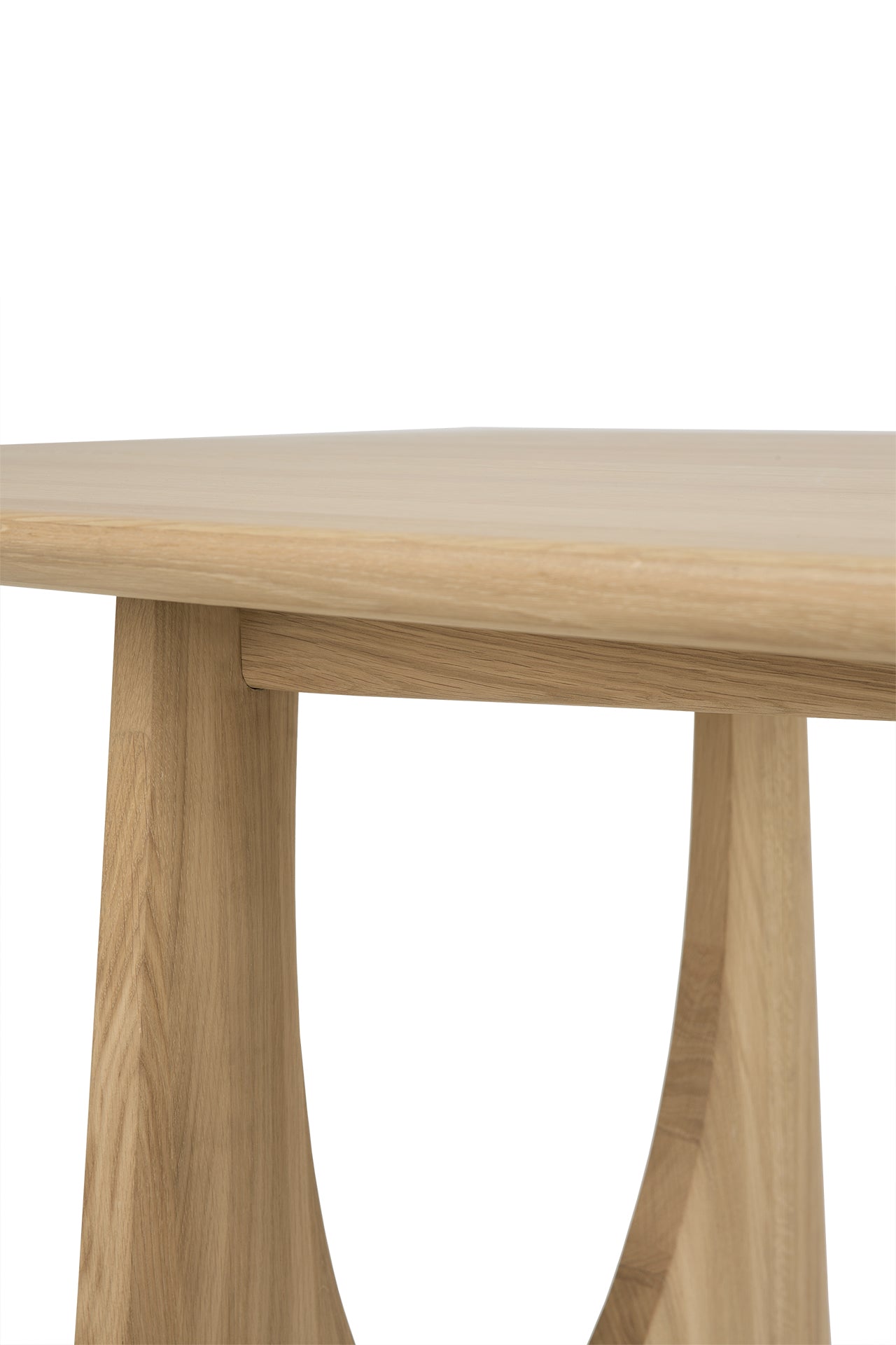 Geometric Oak Dining Table, 87"