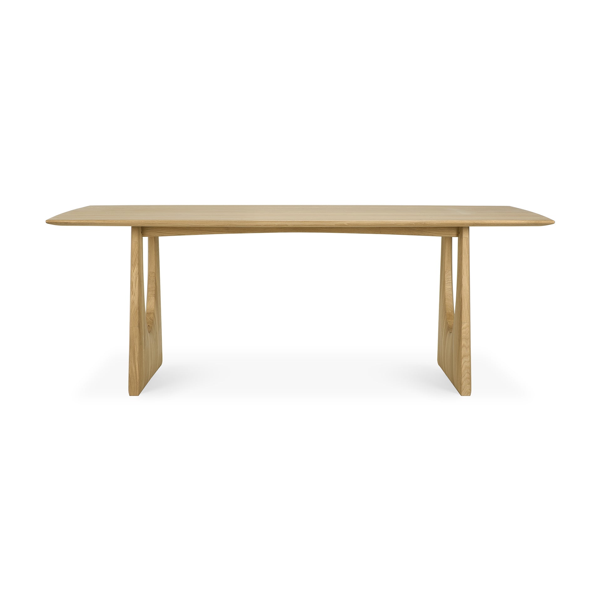 Geometric Oak Dining Table, 87"