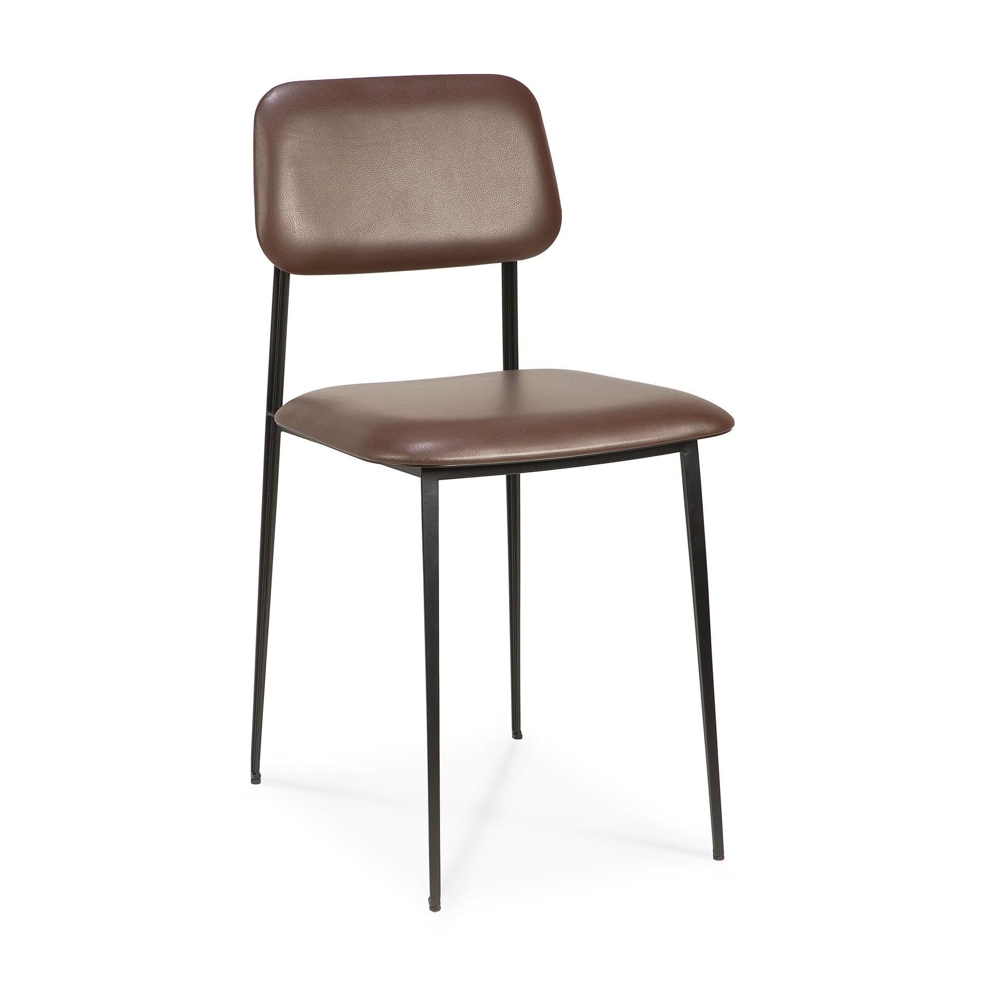 DC Leather Dining Chair, Chocolate