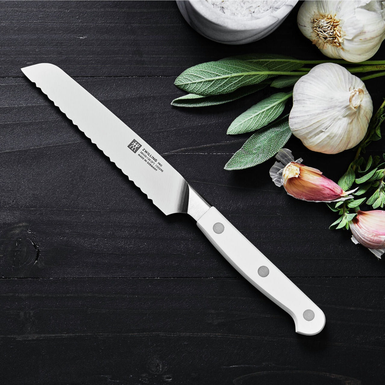 Zwilling Pro Le Blanc, 5&quot; Serrated Utility Knife