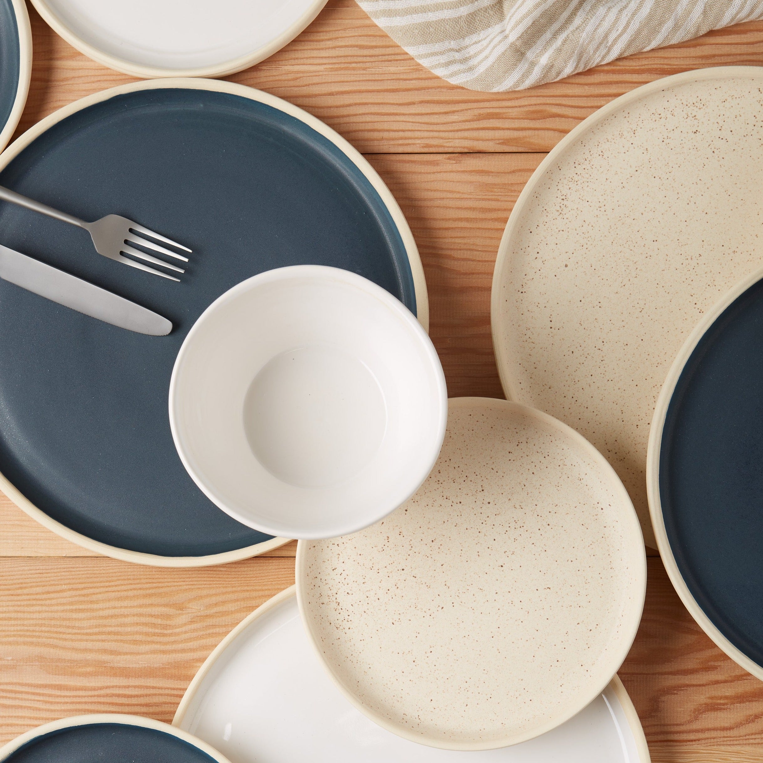 Treves Soup/Cereal Bowl, Navy, Set of 4