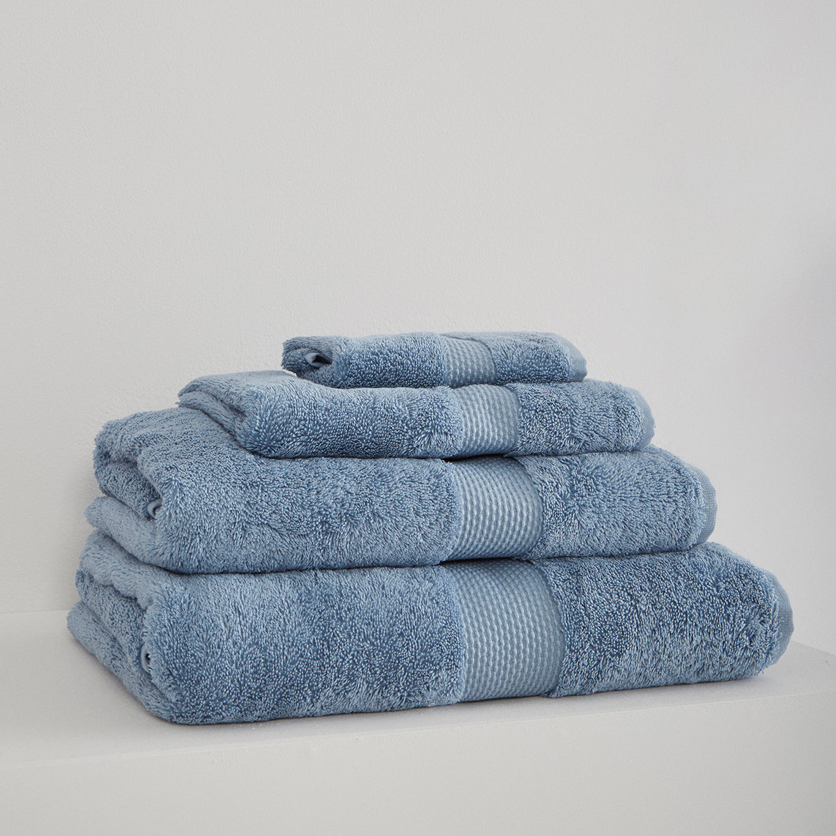 Shop Turkish Bath Towel Blue, Bath Linens