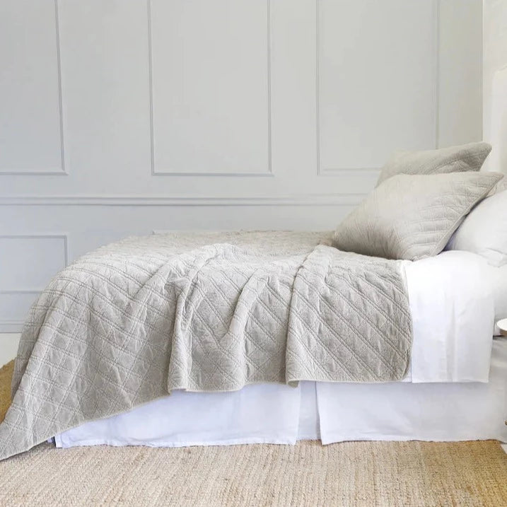 Brussels Queen Coverlet, Taupe