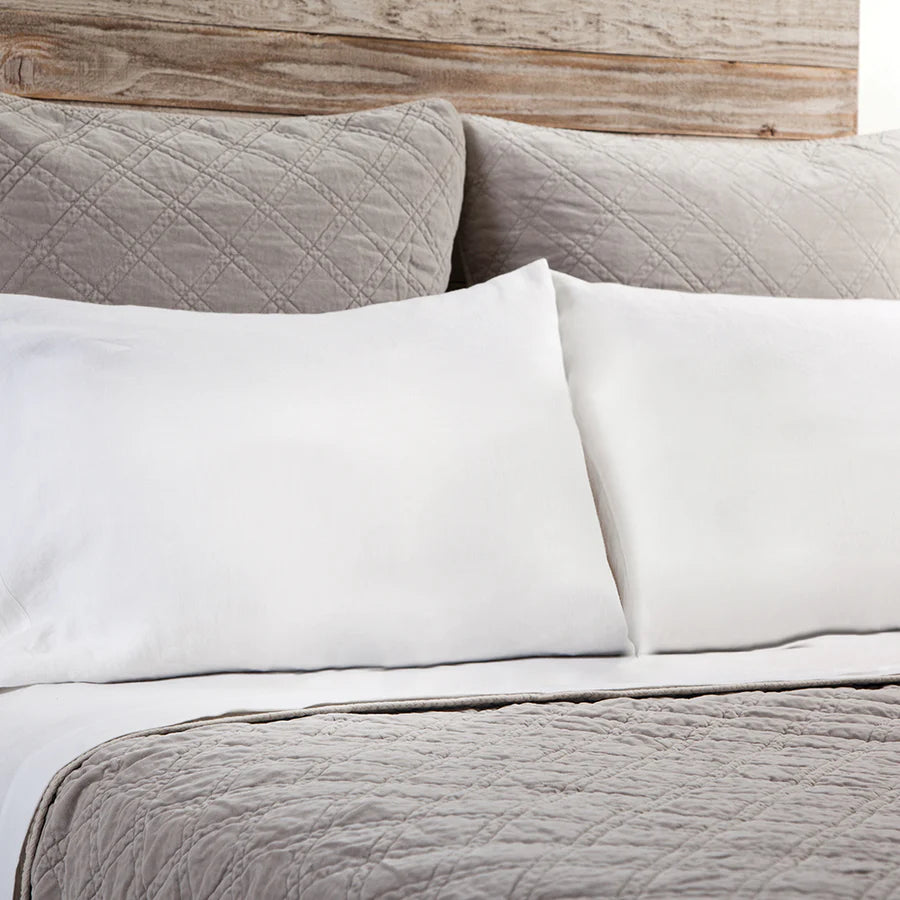 Brussels Queen Coverlet, Taupe