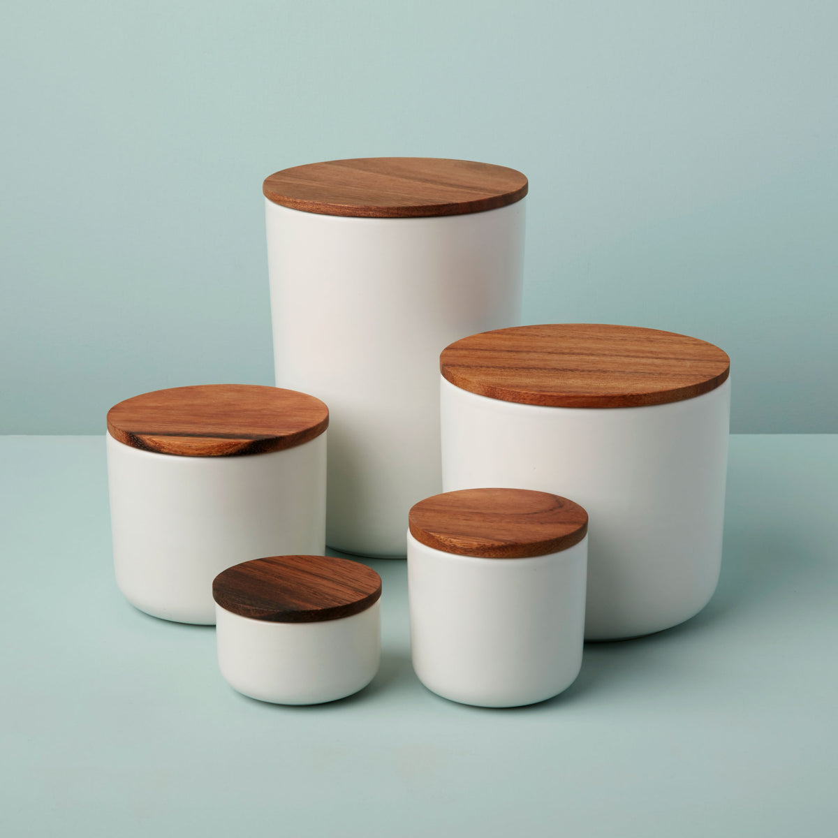 Brampton Stoneware Extra Small Canister, White