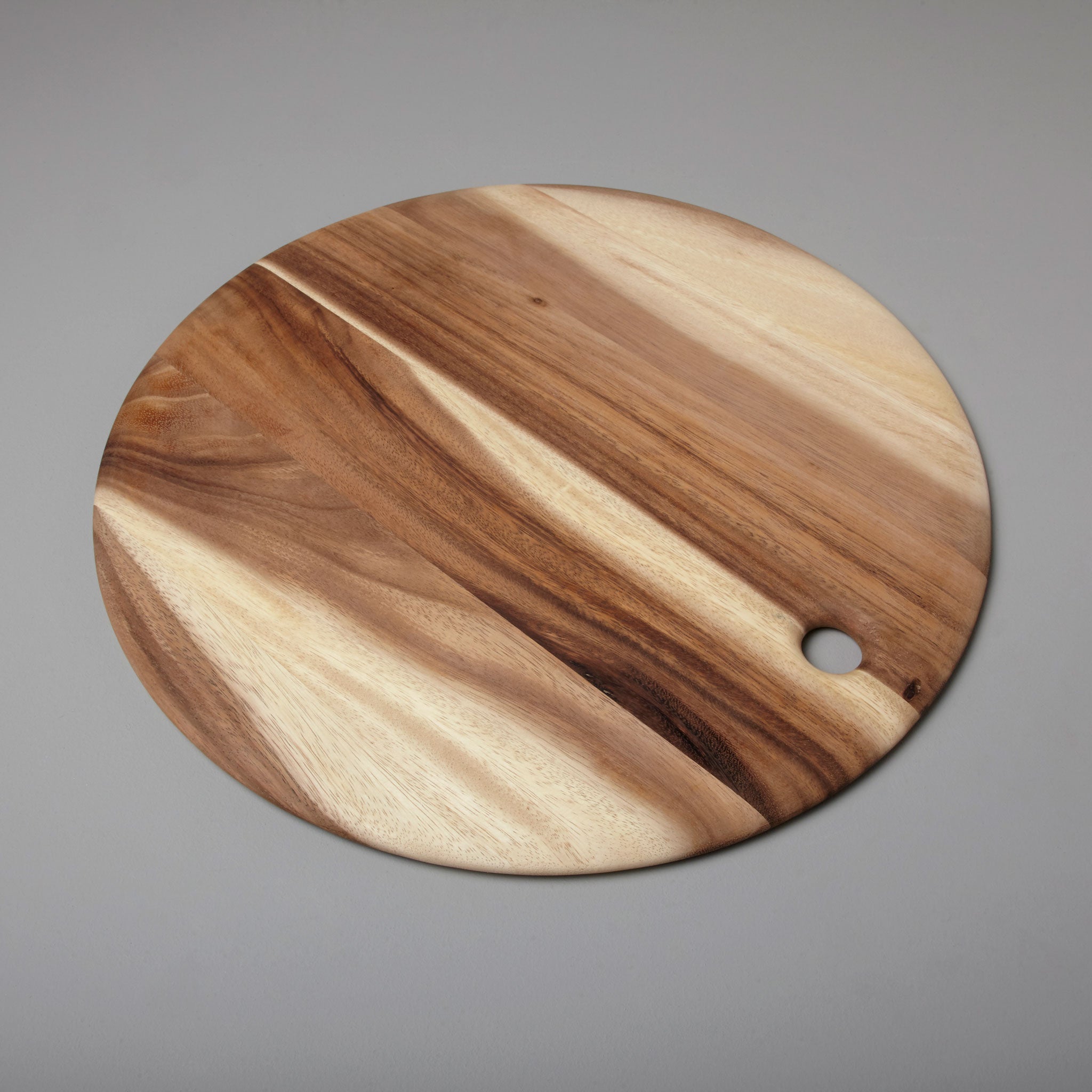 Large Round Walnut Wood Charcuterie Board