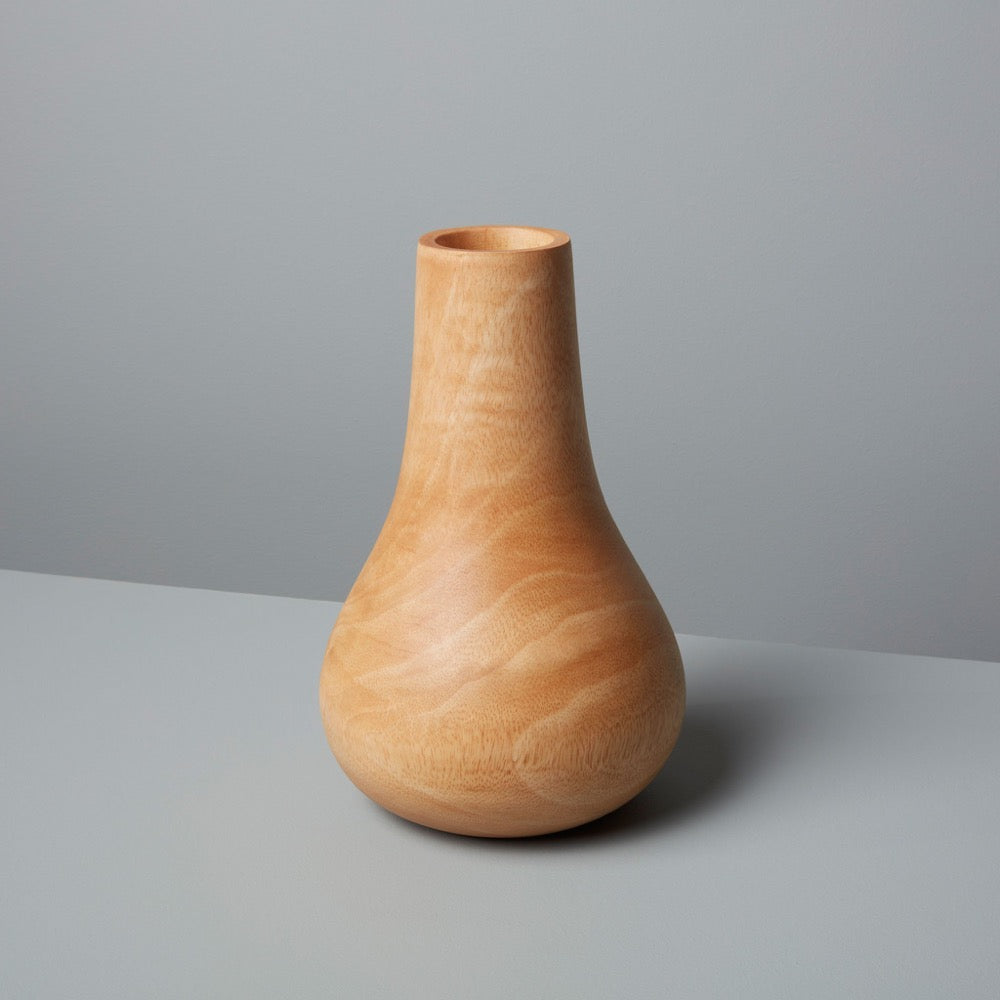 Mango Wood Bulb Vase