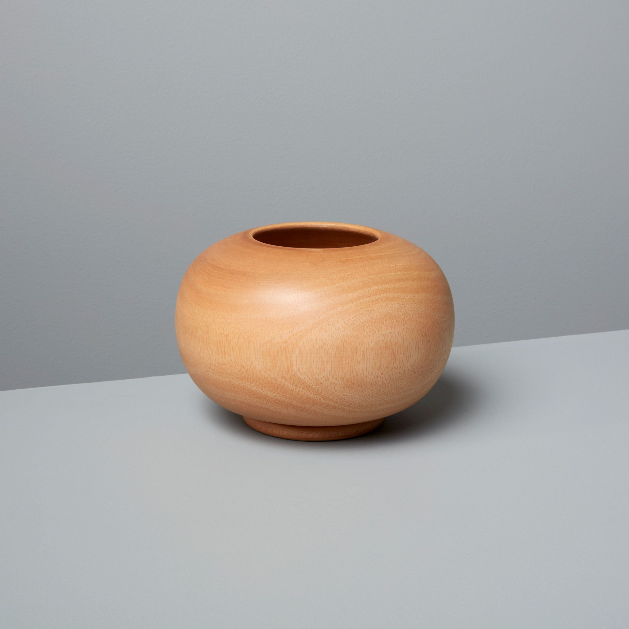 Mango Wood Round Vase
