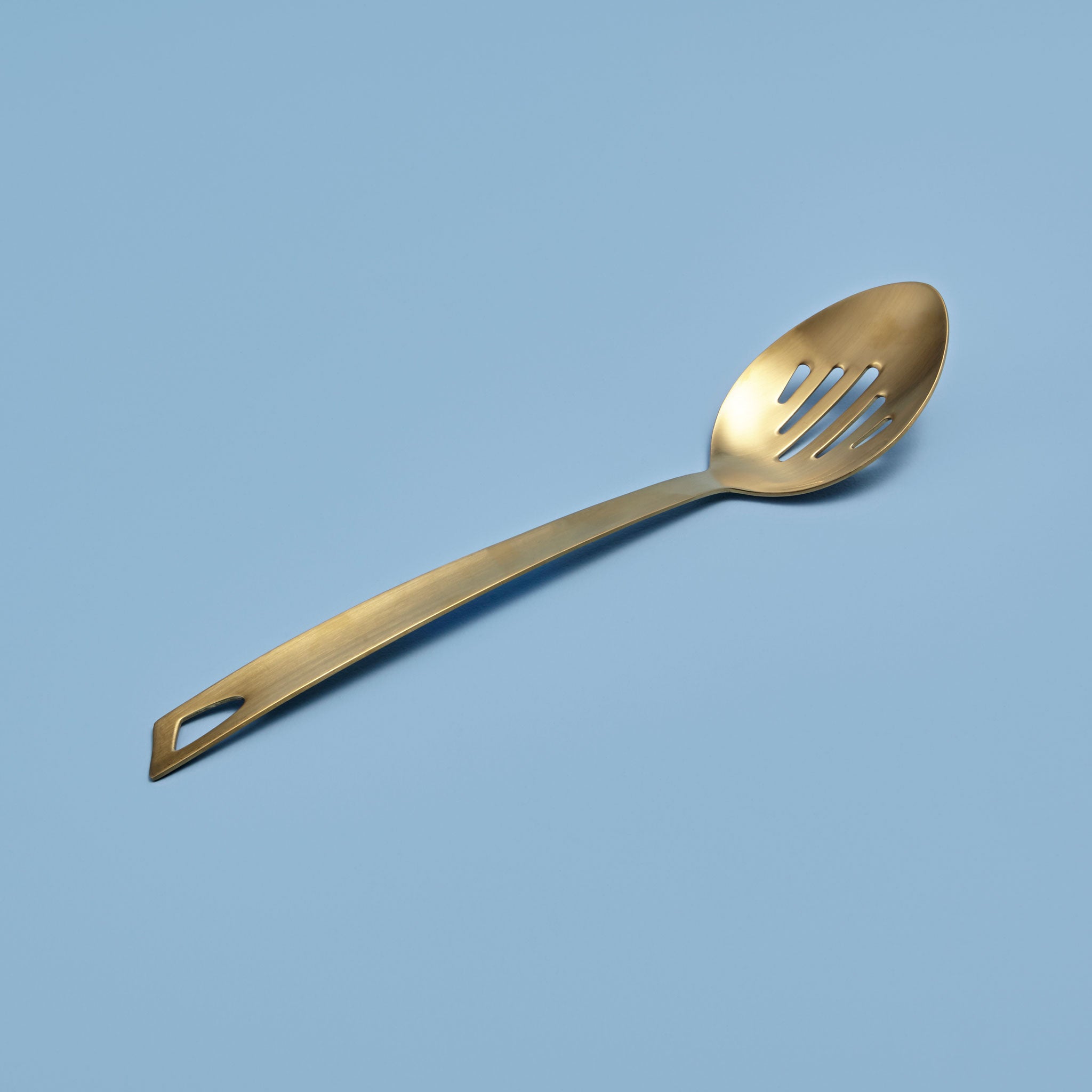 Matte Gold Slotted Spoon