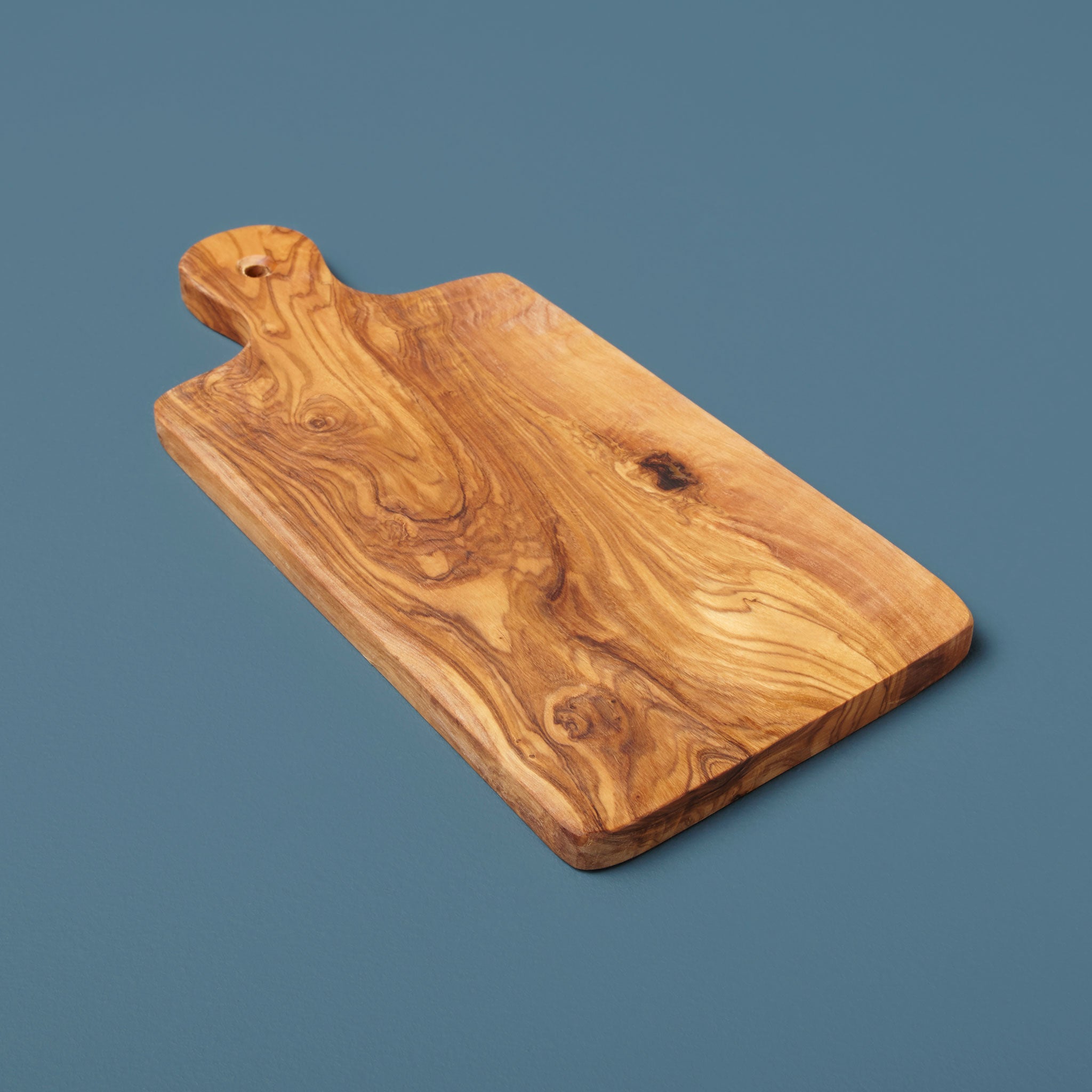 olive wood cutting board rectangular with handle, small medium large