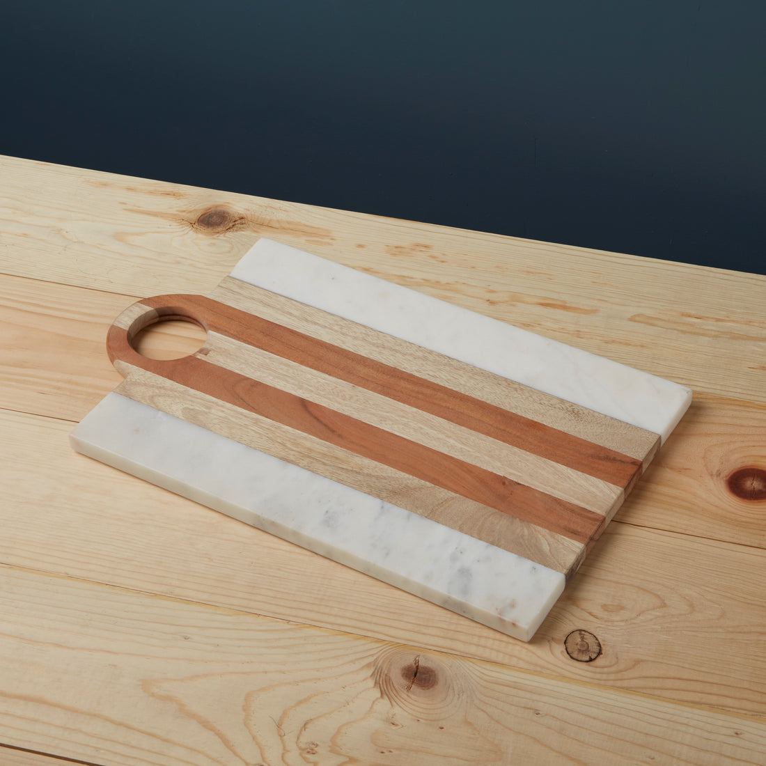 Moa Marble &amp; Wood Rectangular Board