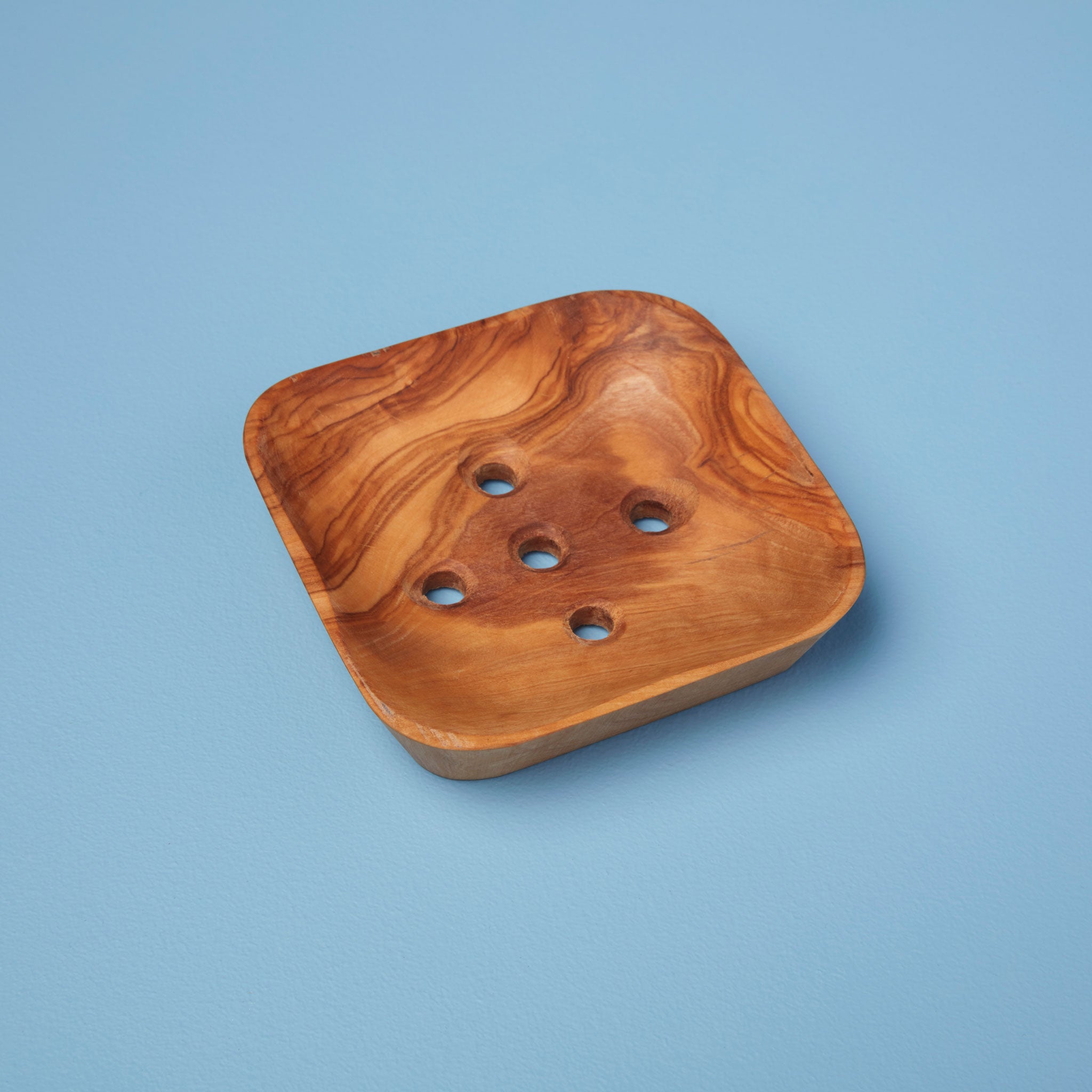 Olive Wood Square Soap Dish