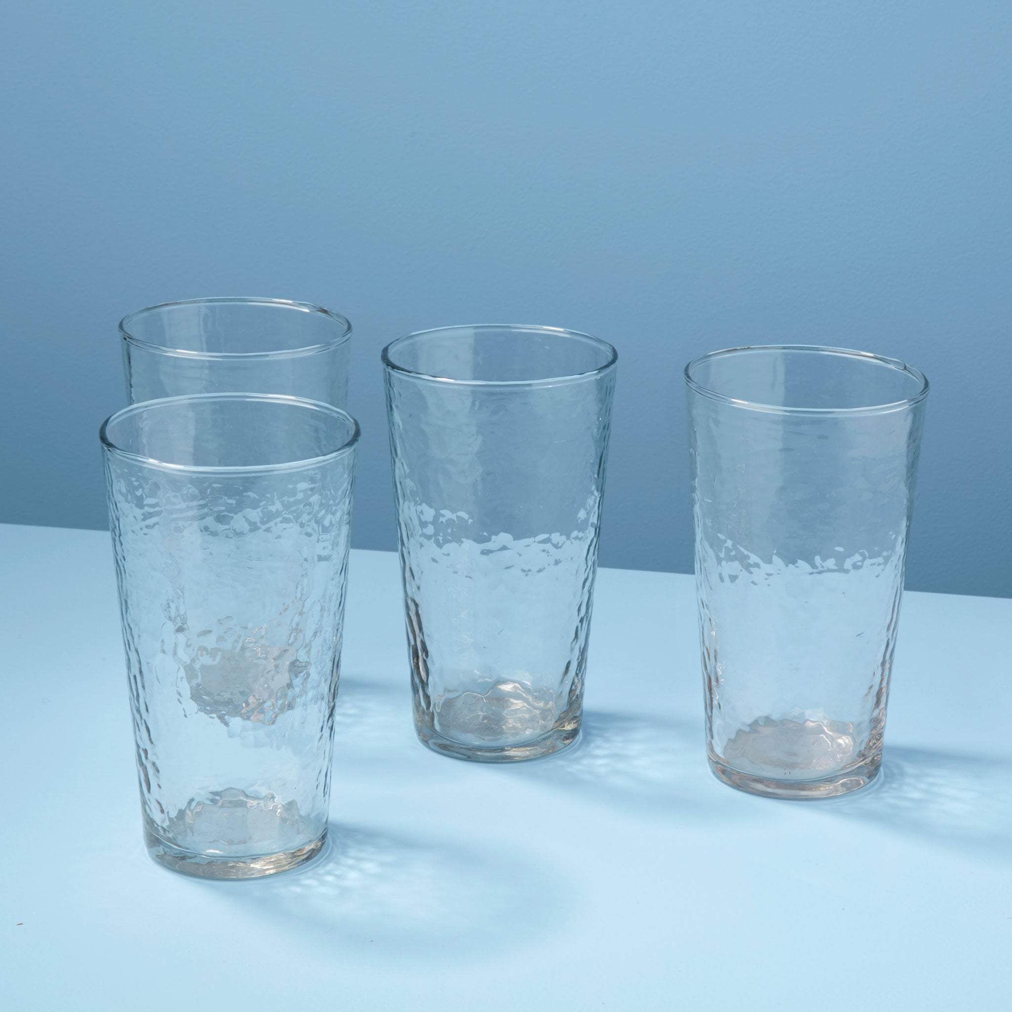 Pebble Glass Tumbler Tall, Set of 4