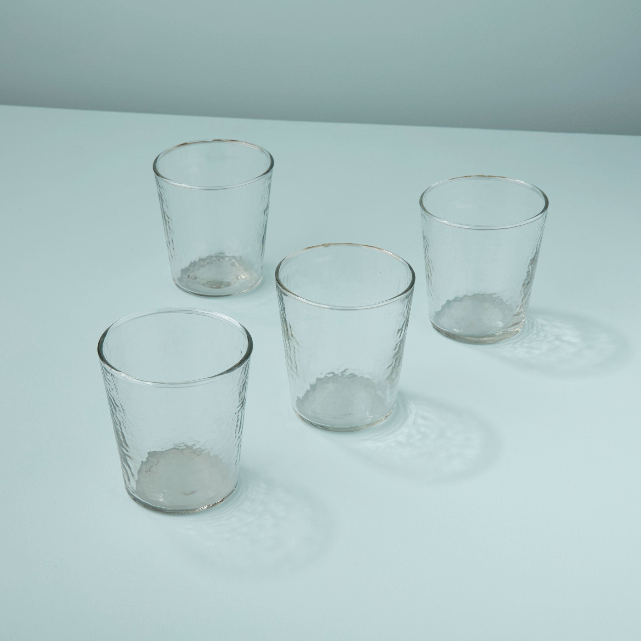 Pebble Glass Tumbler Short, Set of 4
