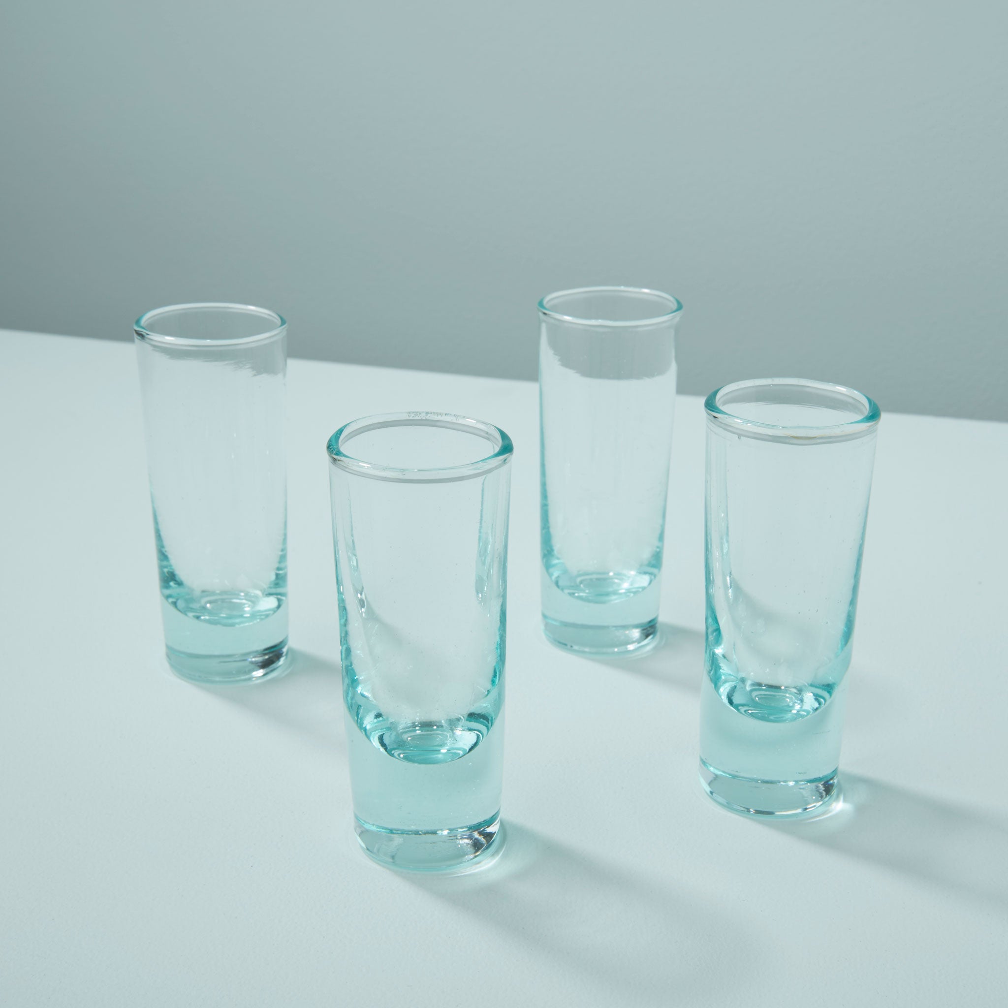 Premium Recycled Glass Shot Glass, Set of 4