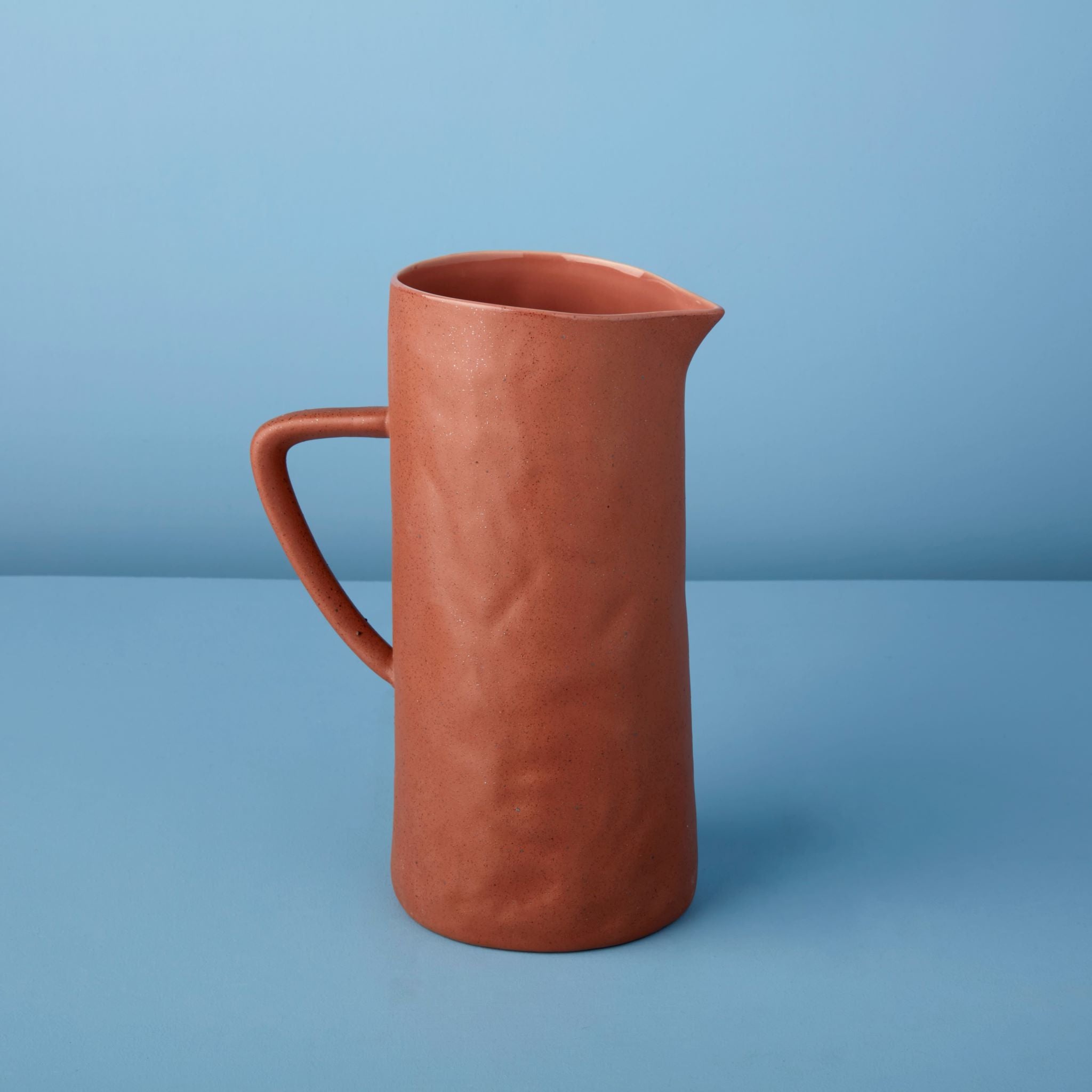 Tam Stoneware Pitcher, Terracotta Rose