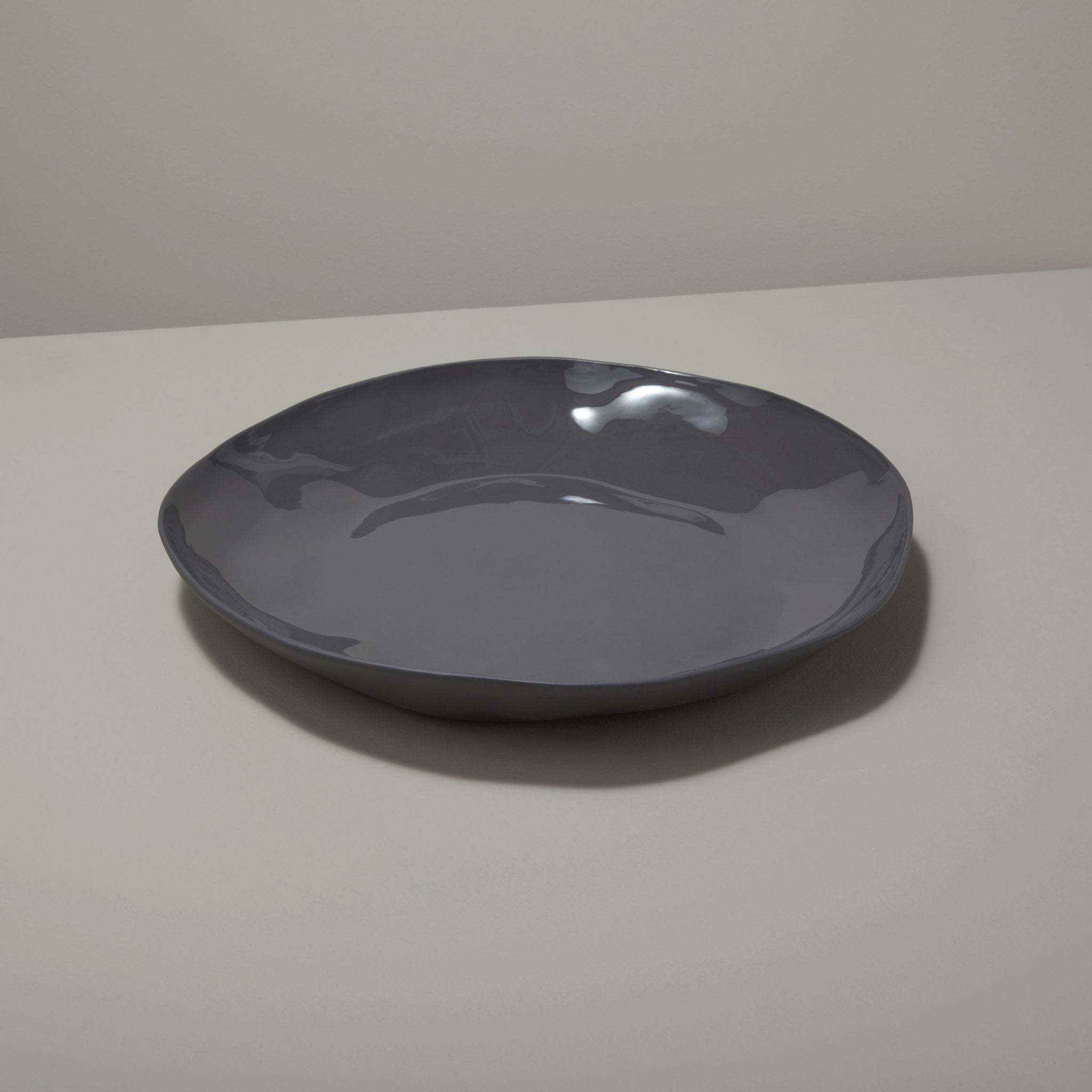 Tam Stoneware Platter, Slate