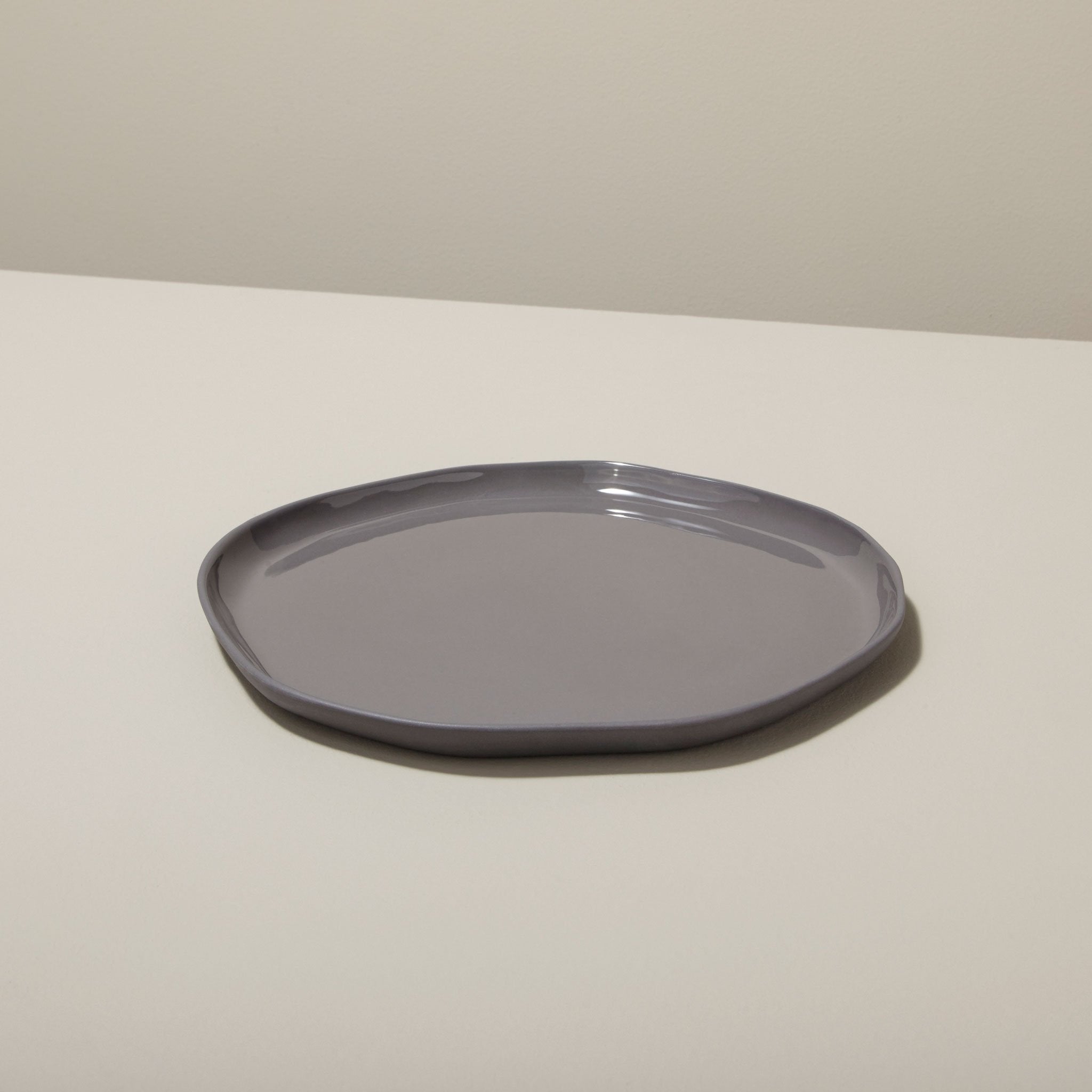 Tam Stoneware Flat Side Plate, Slate, Set of 4