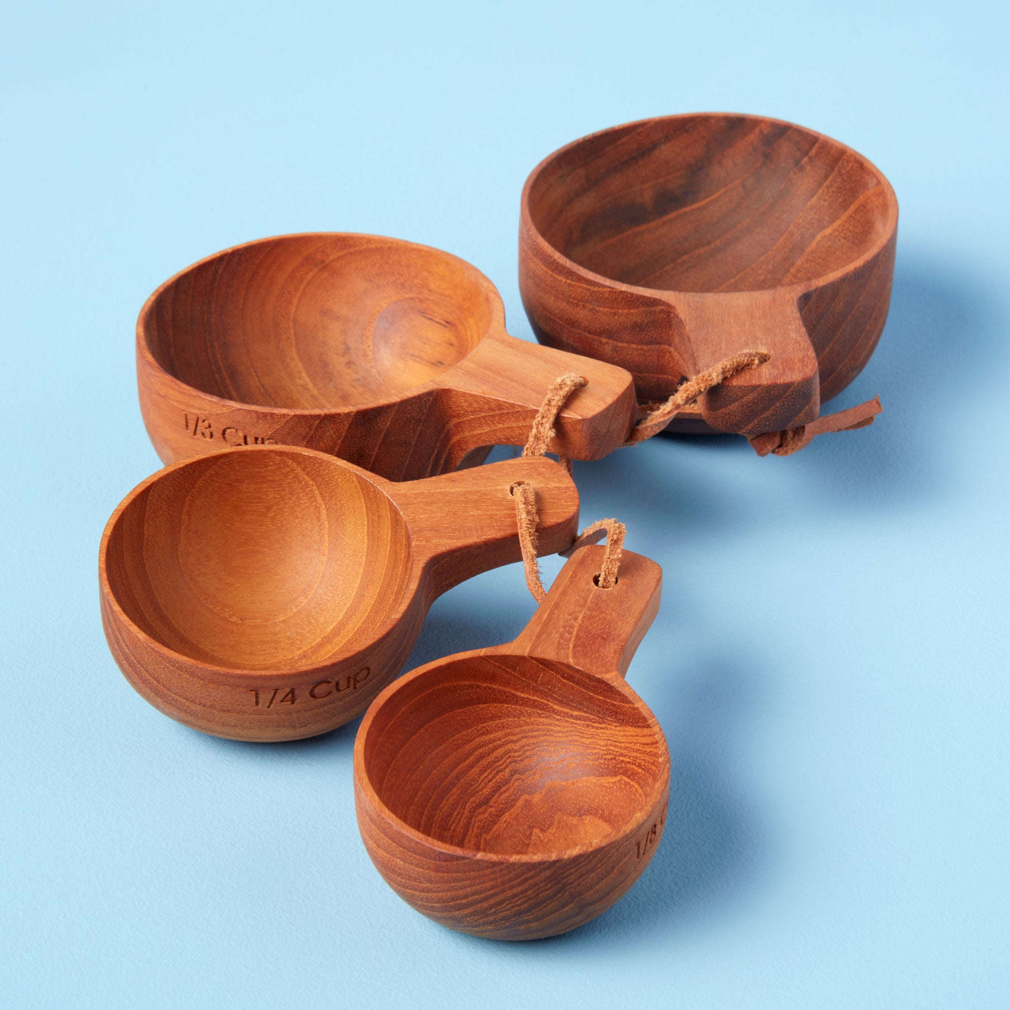 Teak Measuring Cups with Handle, Set of 4 – Be Home