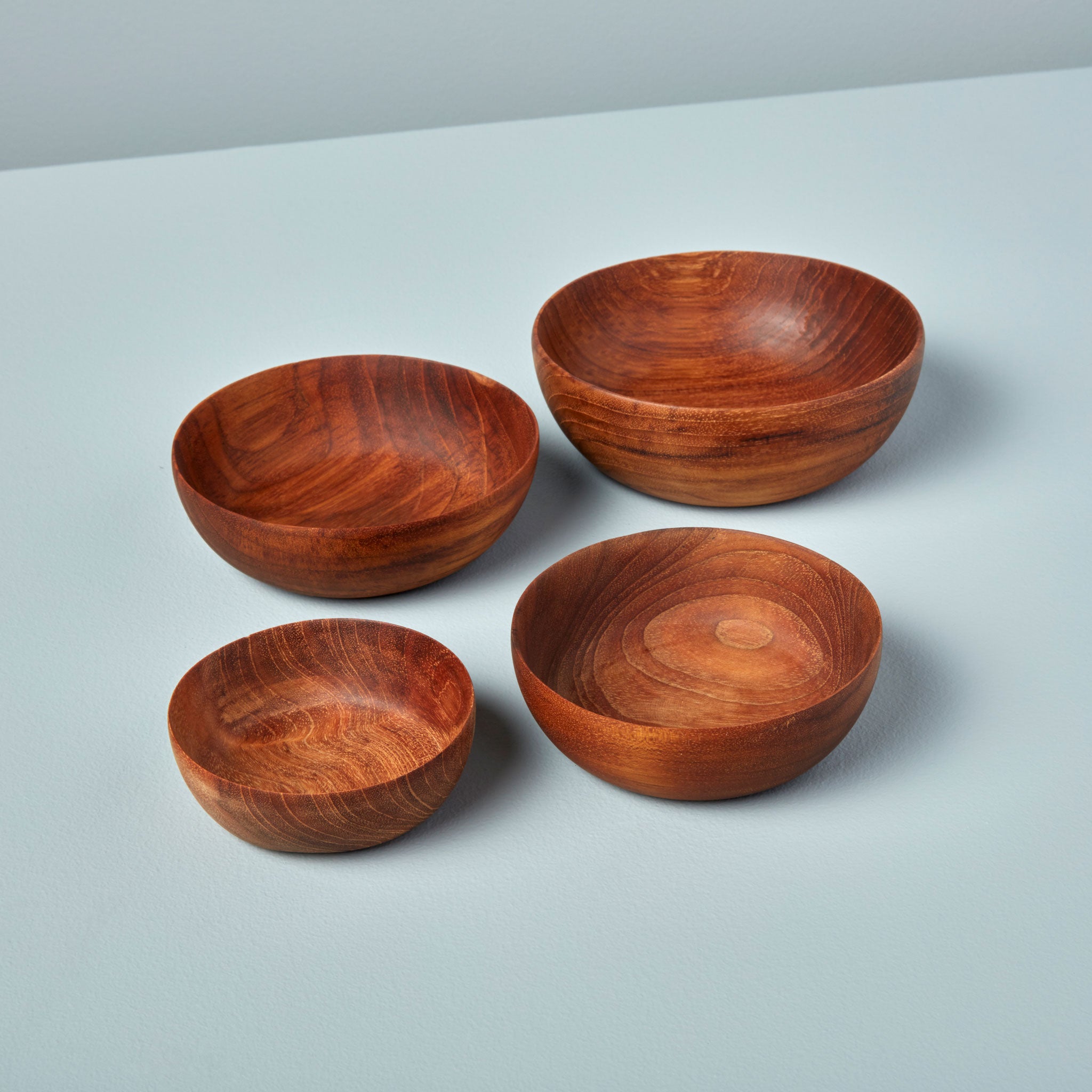 Teak Nesting Bowls, Set of 4