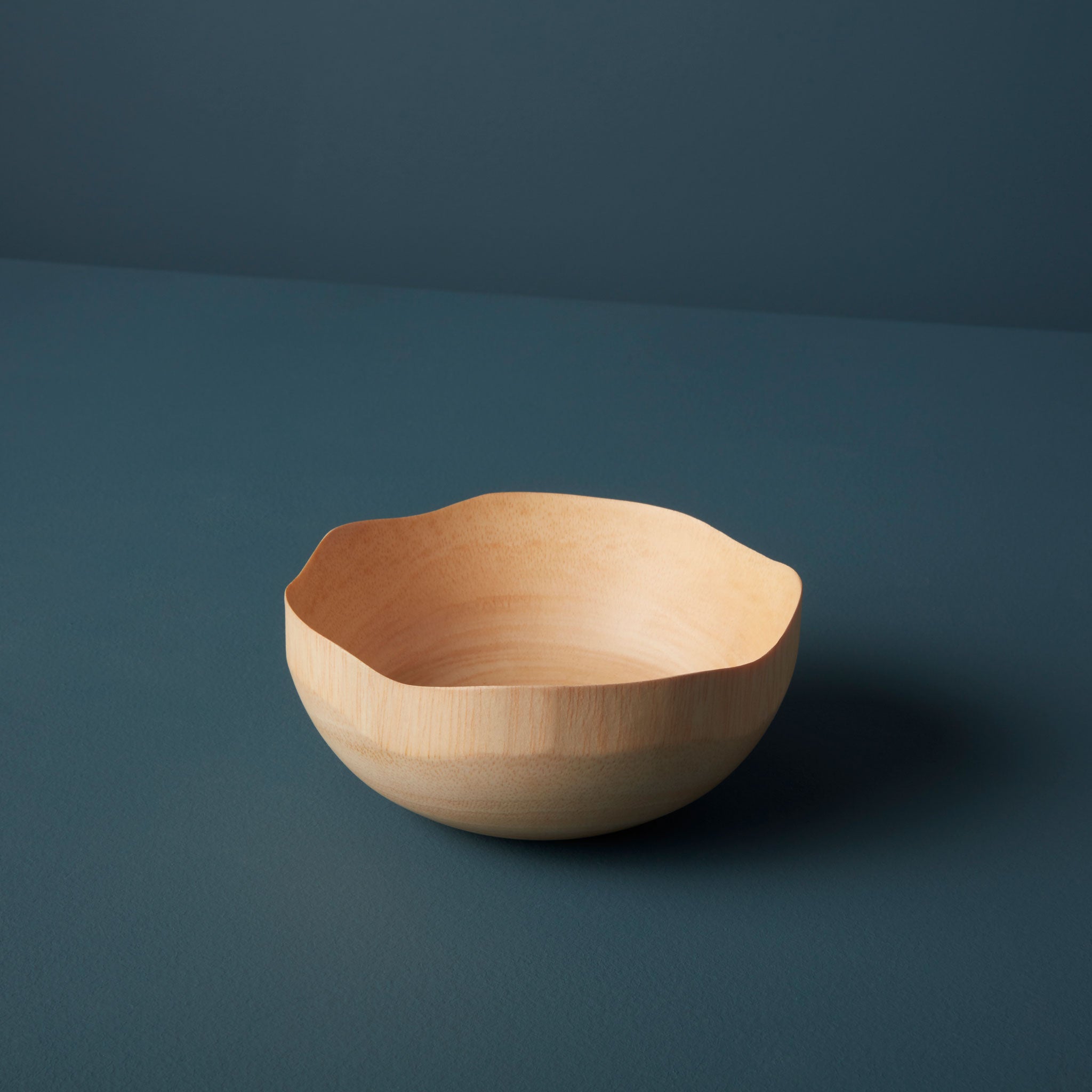 Kiln Mango Wood Wave Edge Bowl, Small