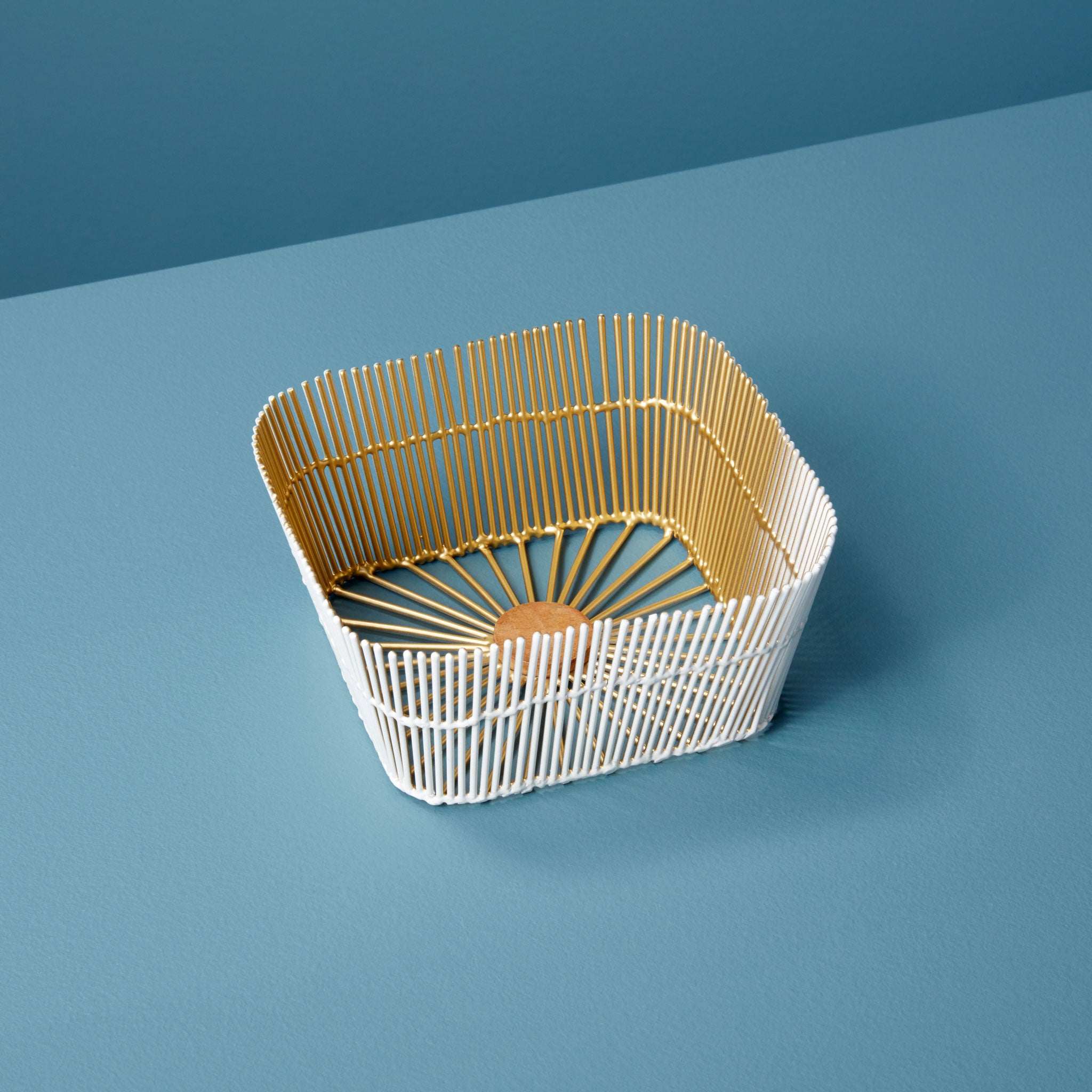 Gilded Wire Berry Basket