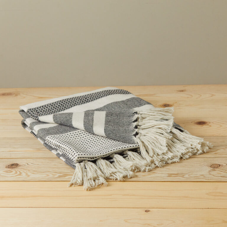 Keni Recycled Throw, Ivory
