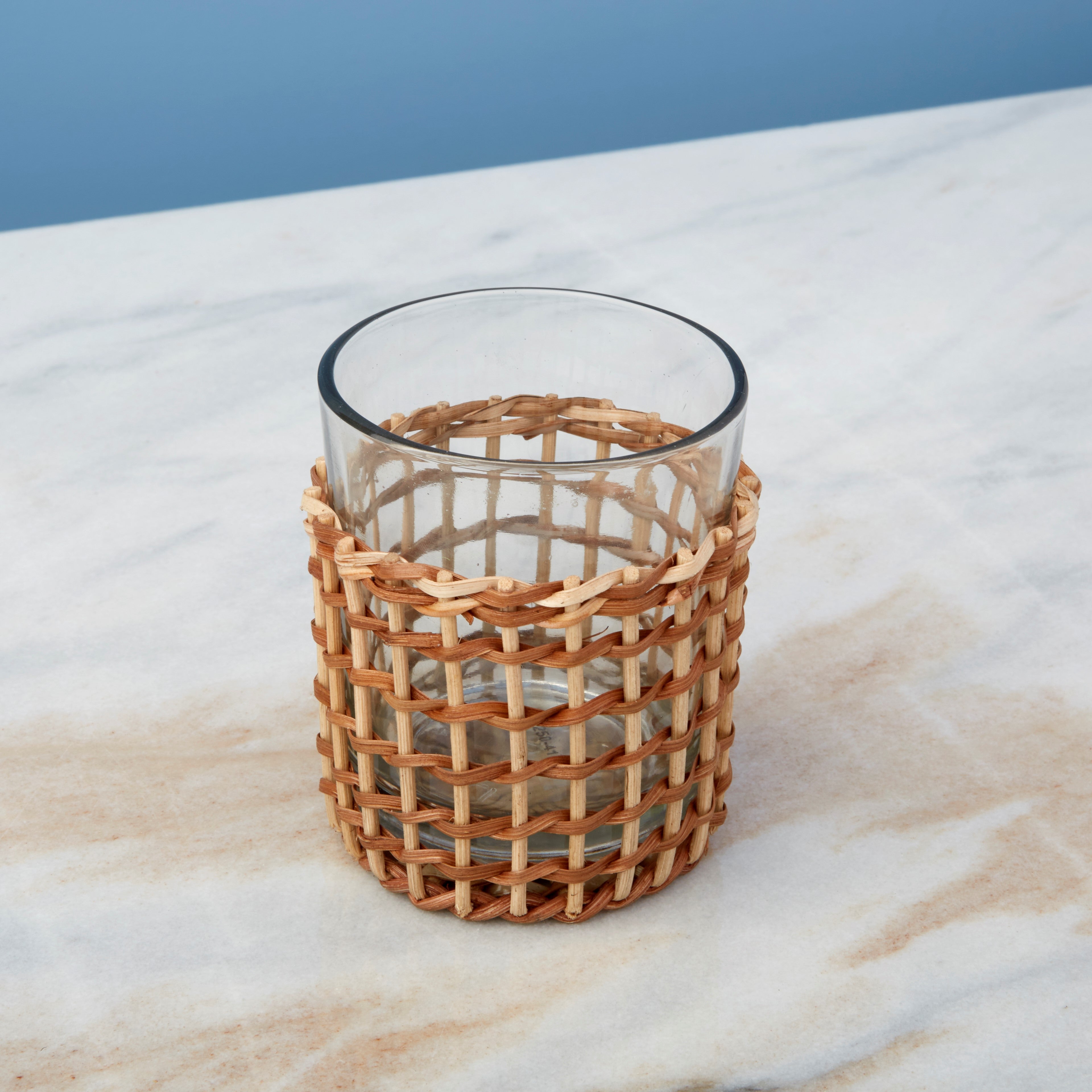 Keswick Cane Short Tumbler, Set of 4