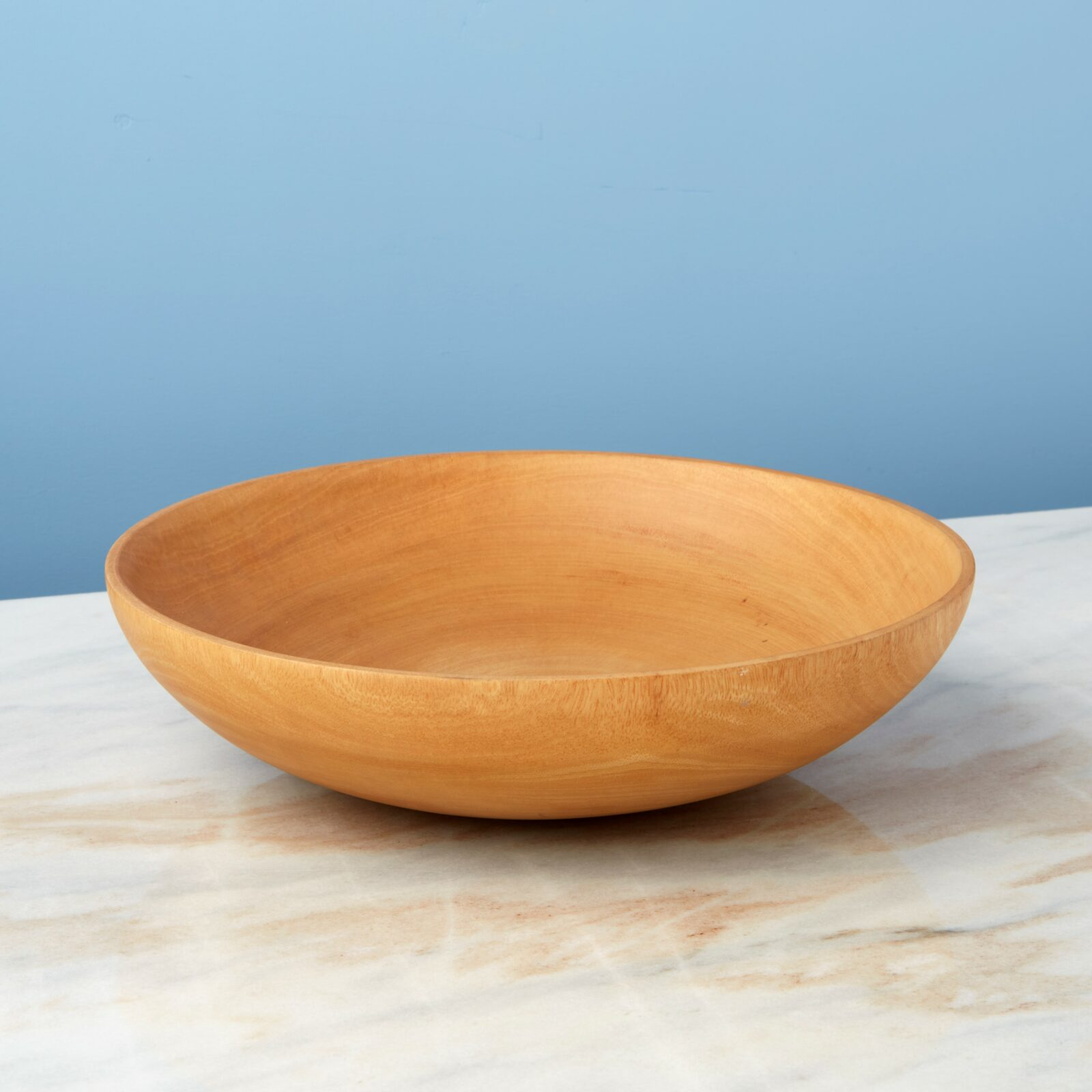 Kiln Mango Wood Shallow Bowl