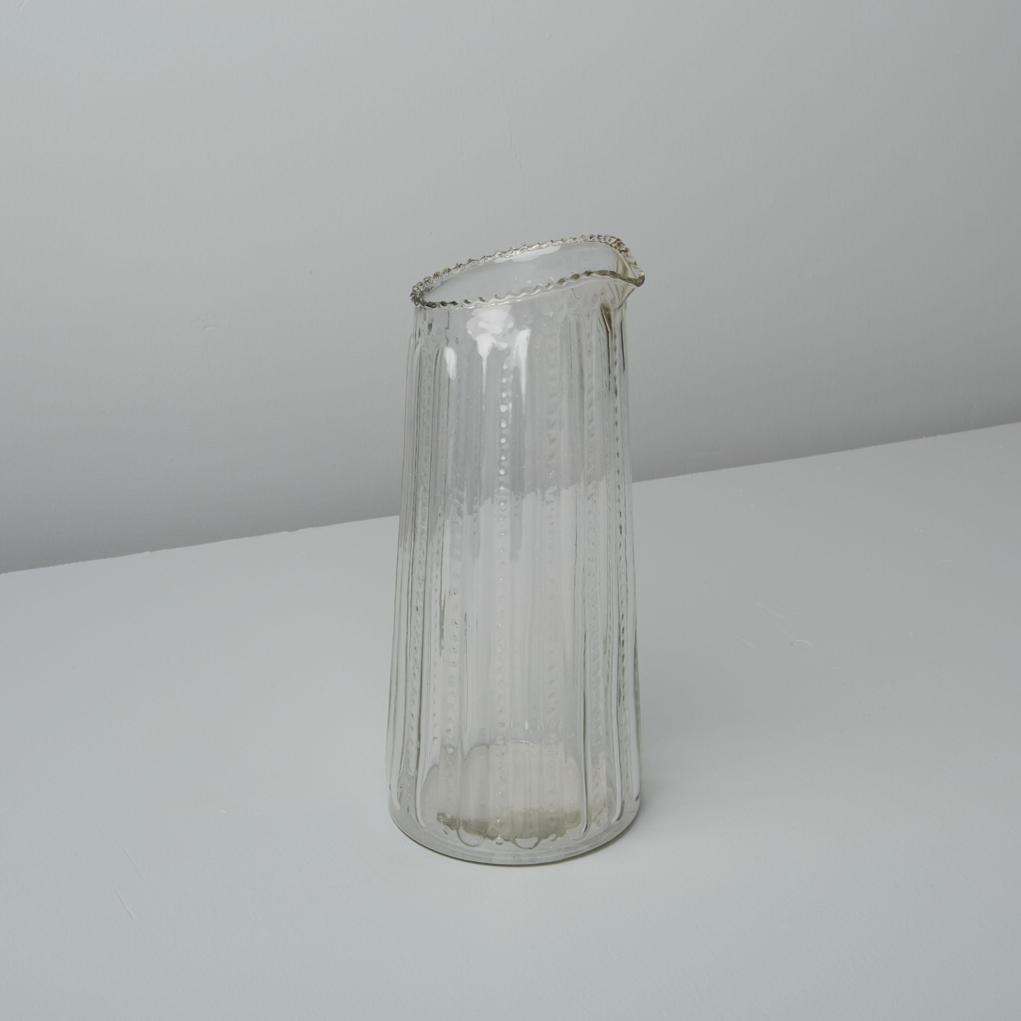 Ruffle Glass Lines Carafe