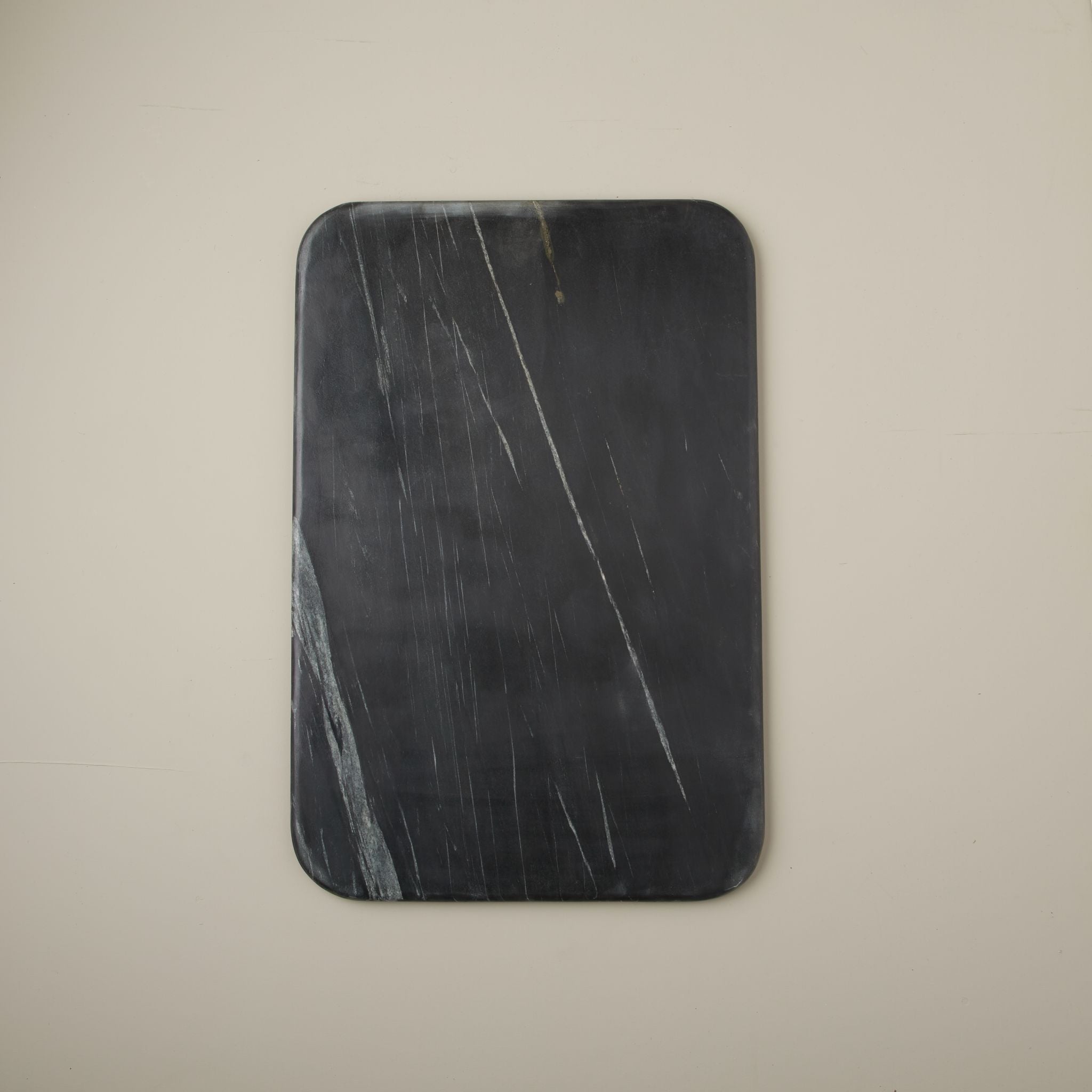 Salerno Black Marble Pastry Slab, Large