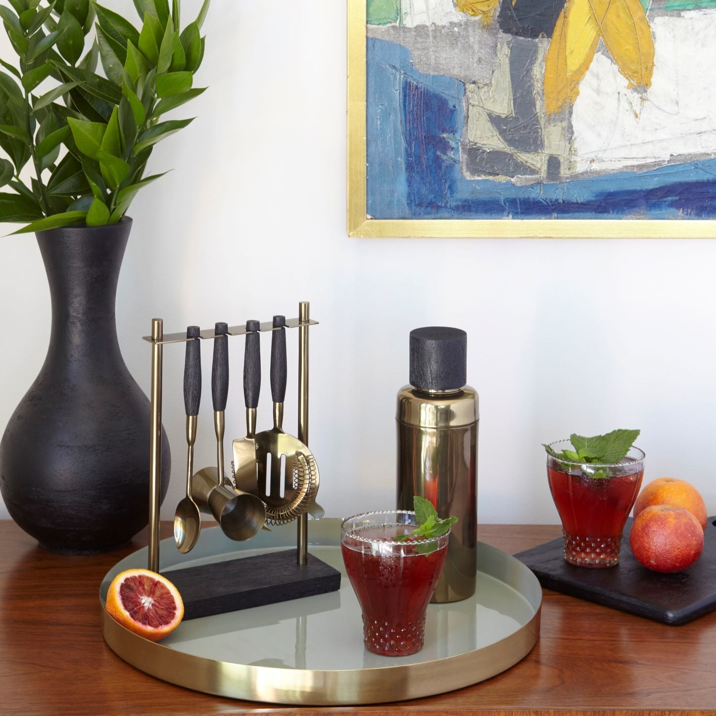 Arendal Aged Bronze Hanging Bar Set