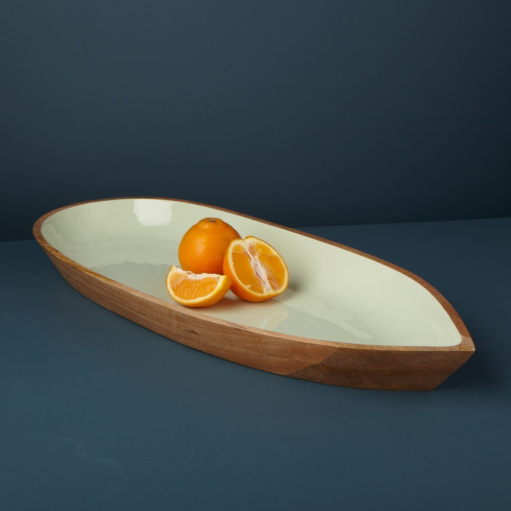 Madras Extra Large Oval Bowl, Mint