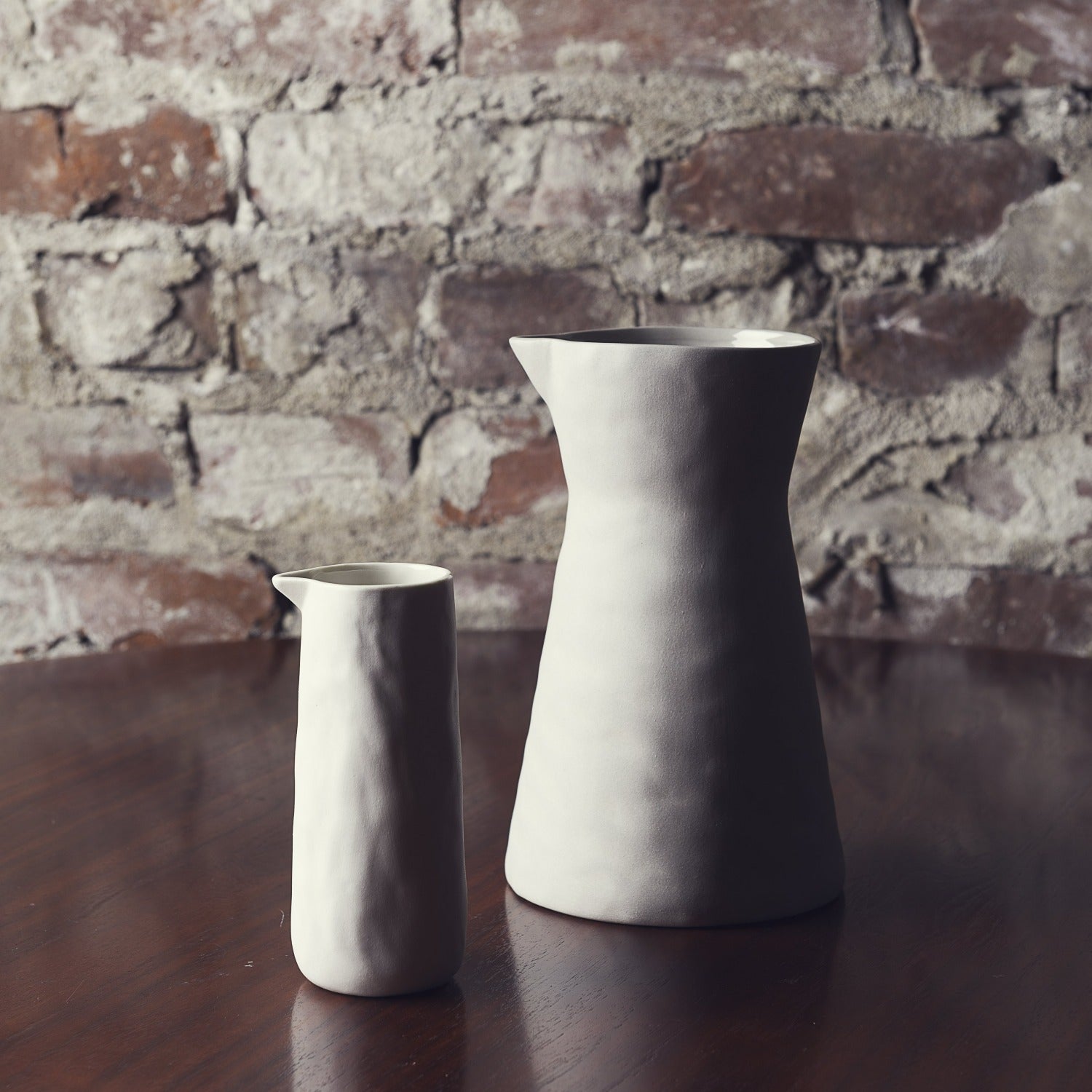 Tam Stoneware Carafe, Pearl