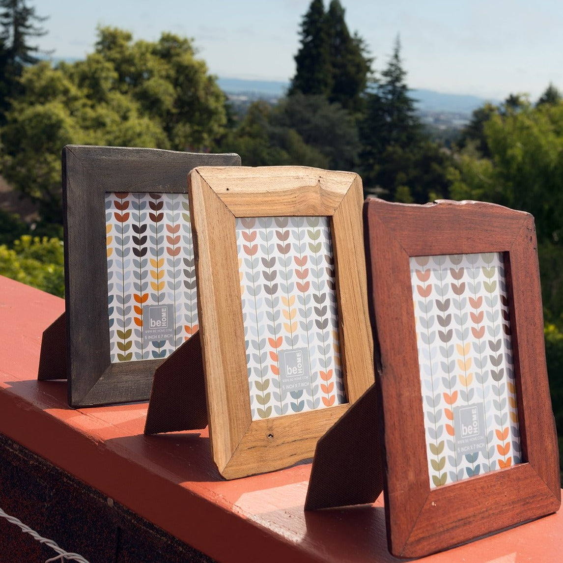 Reclaimed Wood Black Frame, 5" x 7"