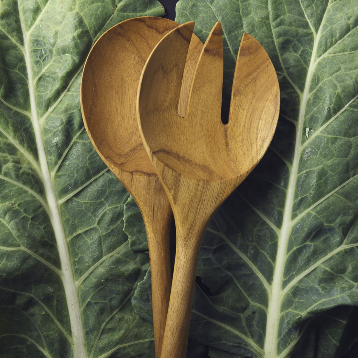 Teak Serving Set, Large