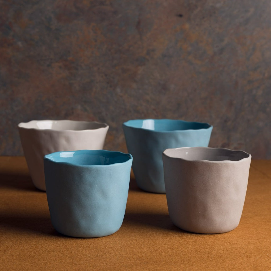 Tam Stoneware Mini Planter, Sterling