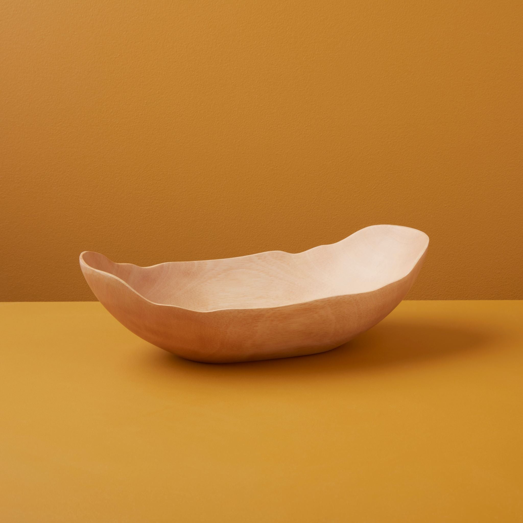 Kiln Mango Wood Petal Bowl, Small