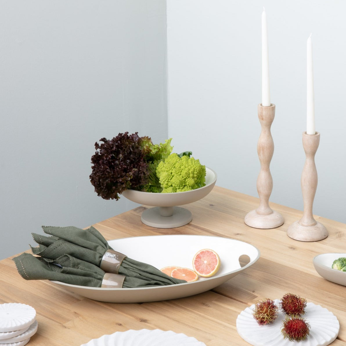 Easton Footed Bowl, Dove