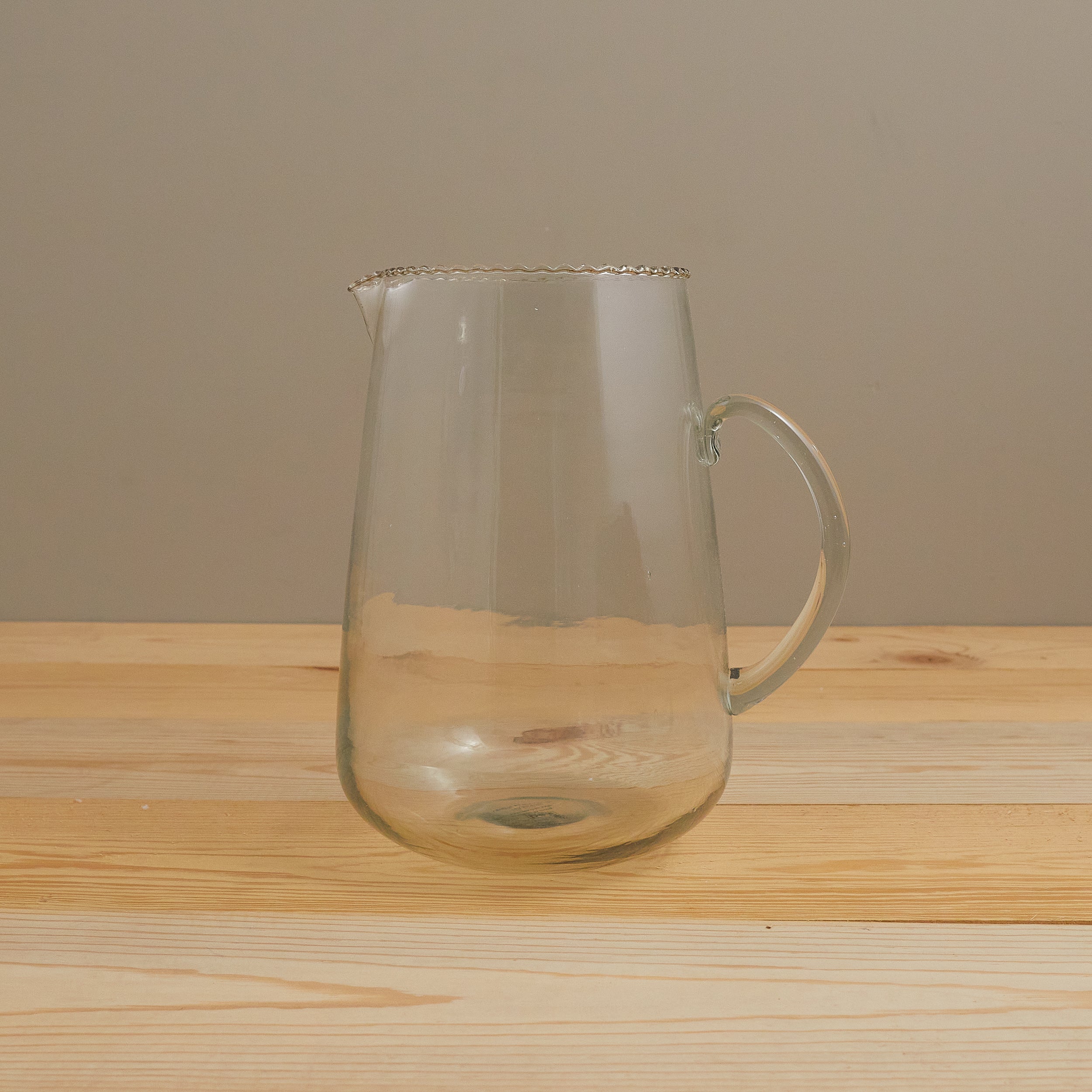 Ruffle Glass Pitcher
