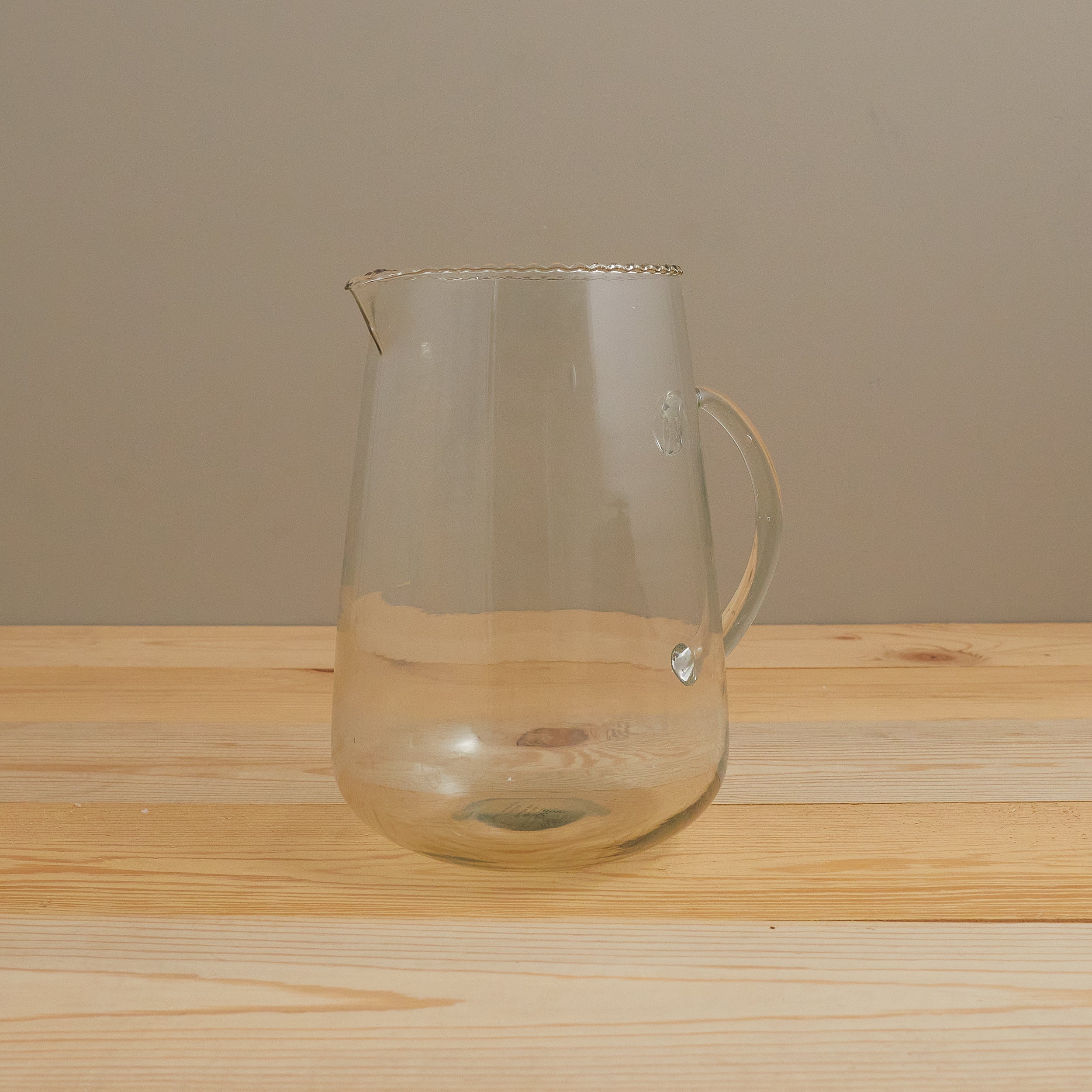 Ruffle Glass Pitcher