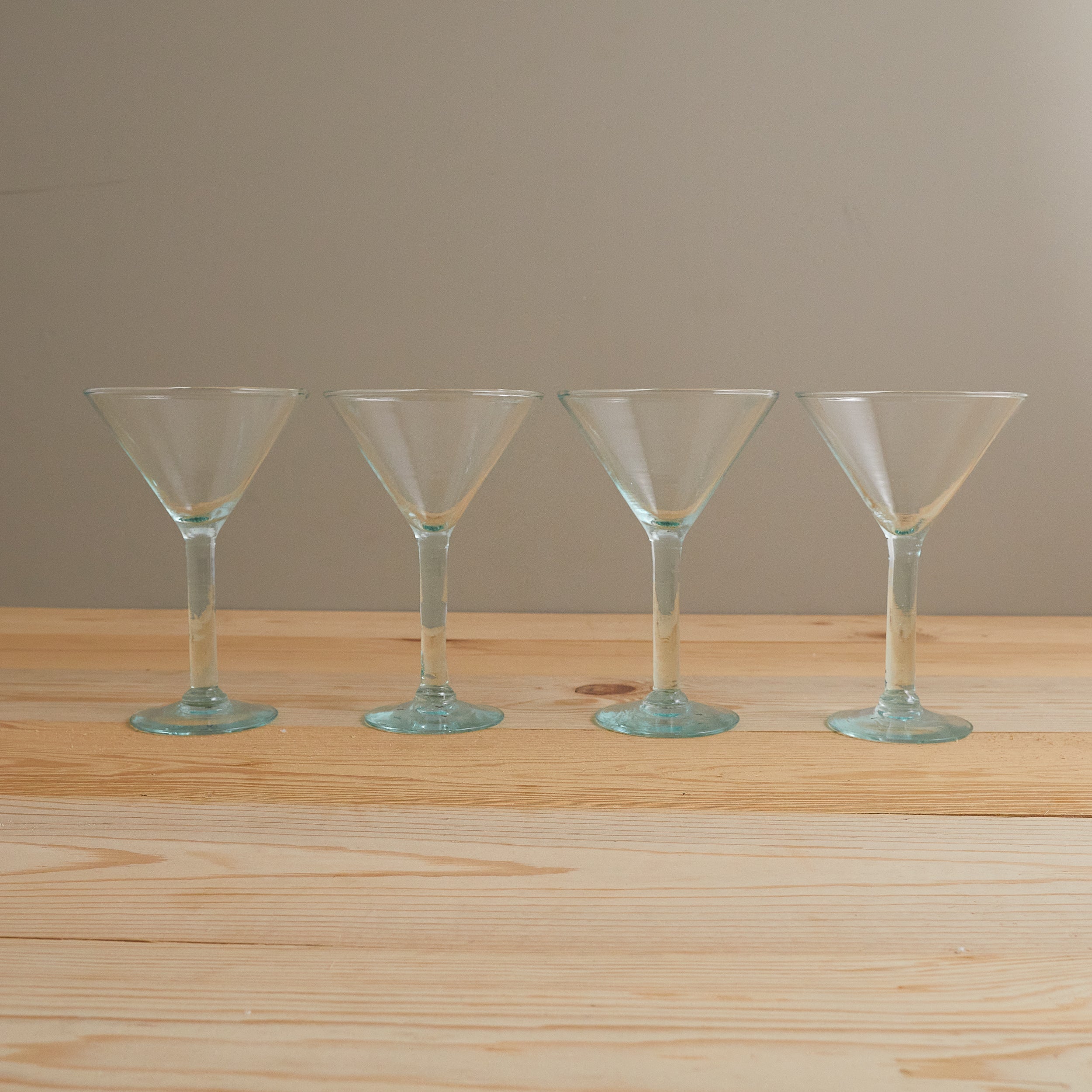 Premium Recycled Martini Glass, Set of 4