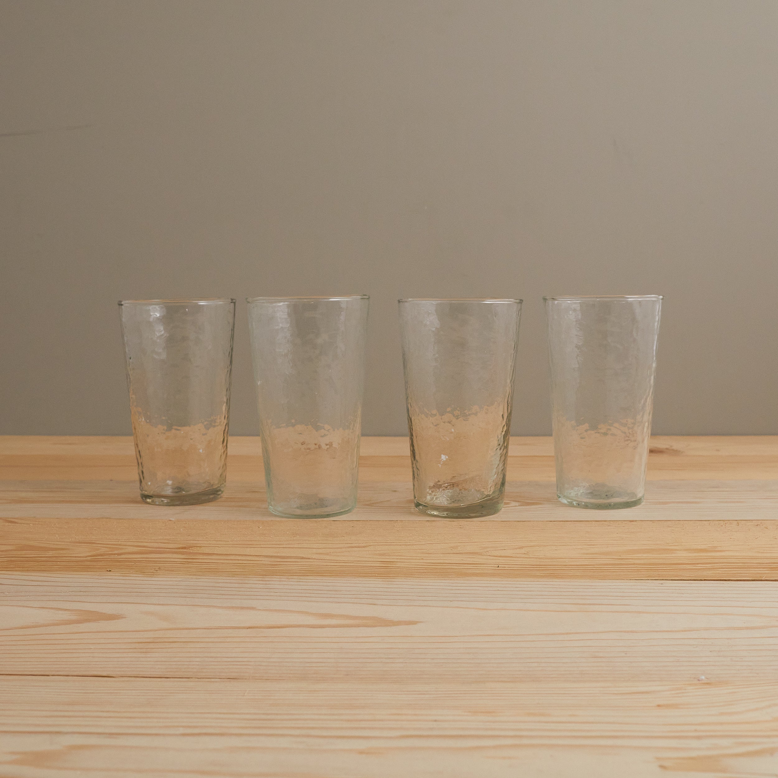 Pebble Glass Tumbler Tall, Set of 4