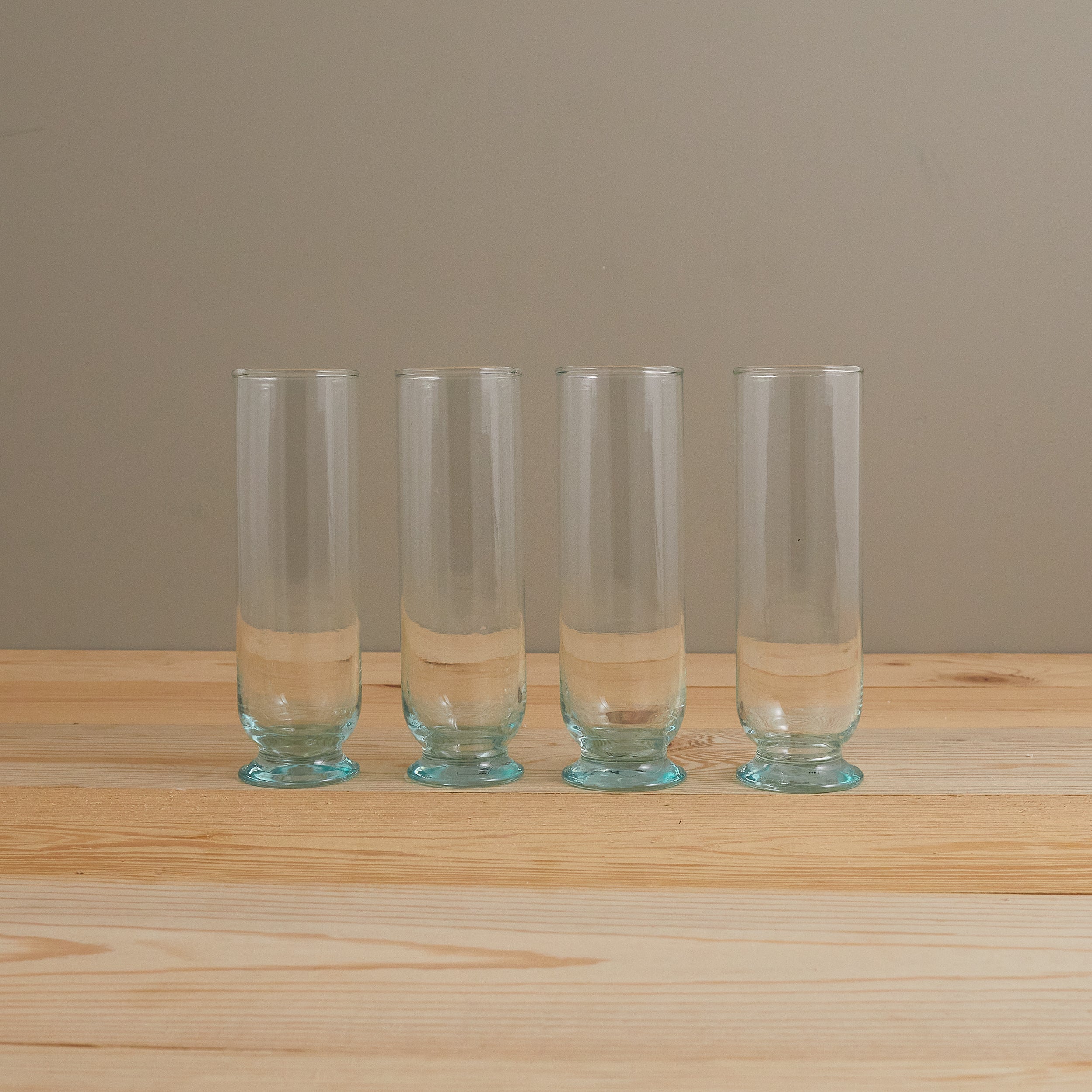 Premium Recycled Footed Champagne Flute, Set of 4