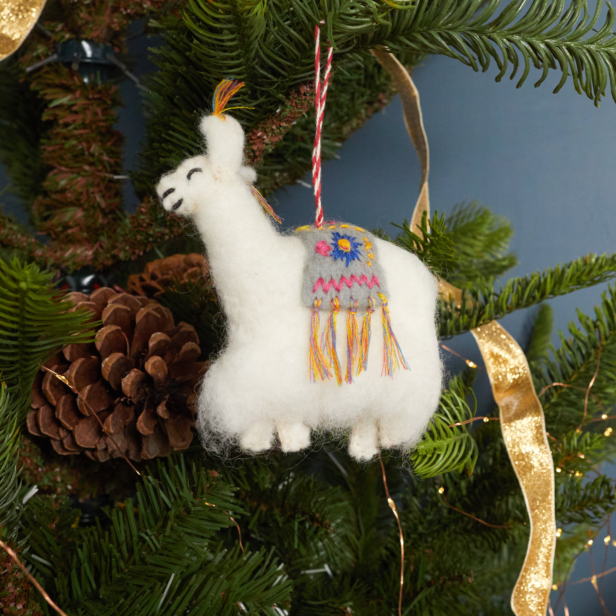 Farm Friends Llama Ornament
