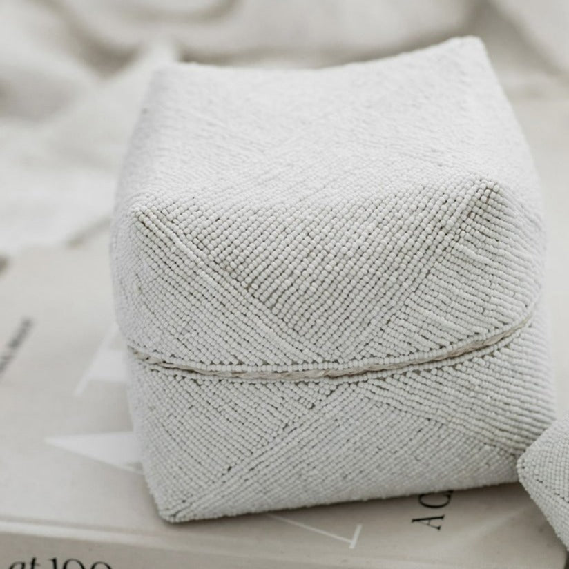 Hand Beaded Box, Set Of 3