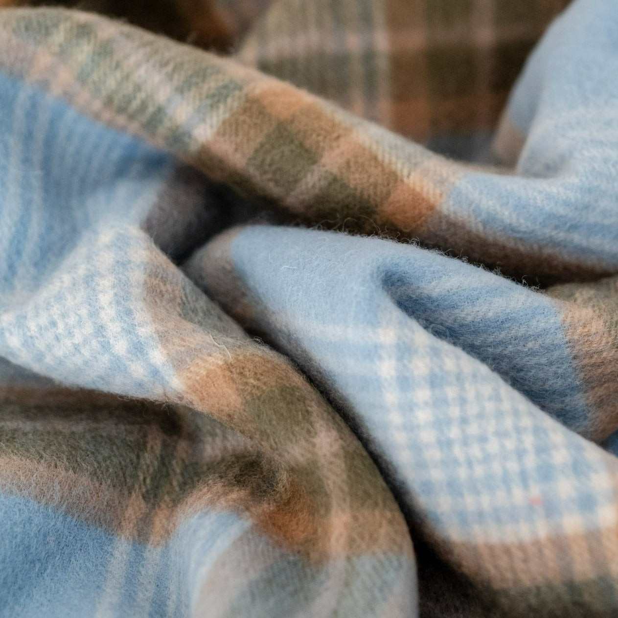 Lambswool Blanket in Coastal Heritage Check